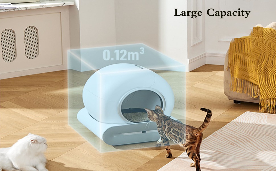 QraraZL Self-Cleaning Cat Litter Box