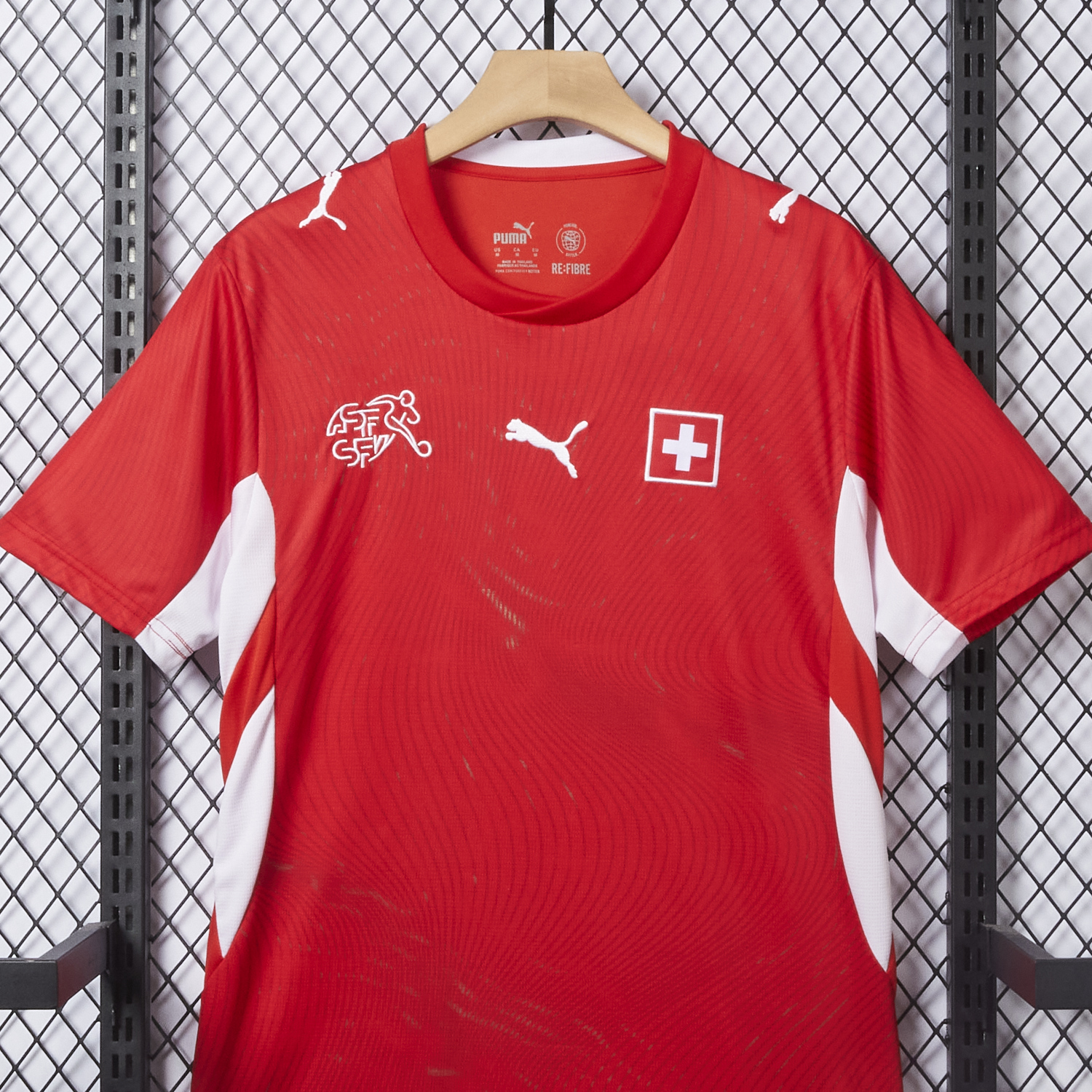 AlphaJersey-Switzerland 2026 Home Red Jersey - Fans Version