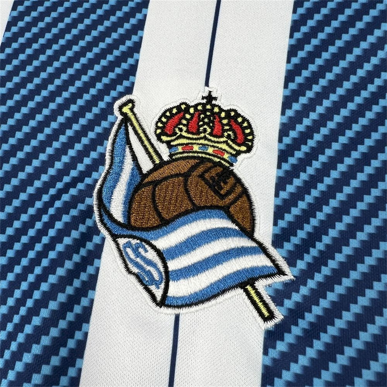 AlphaJersey-Real Sociedad 25-26 Home Blue And White Jersey - Fans Version