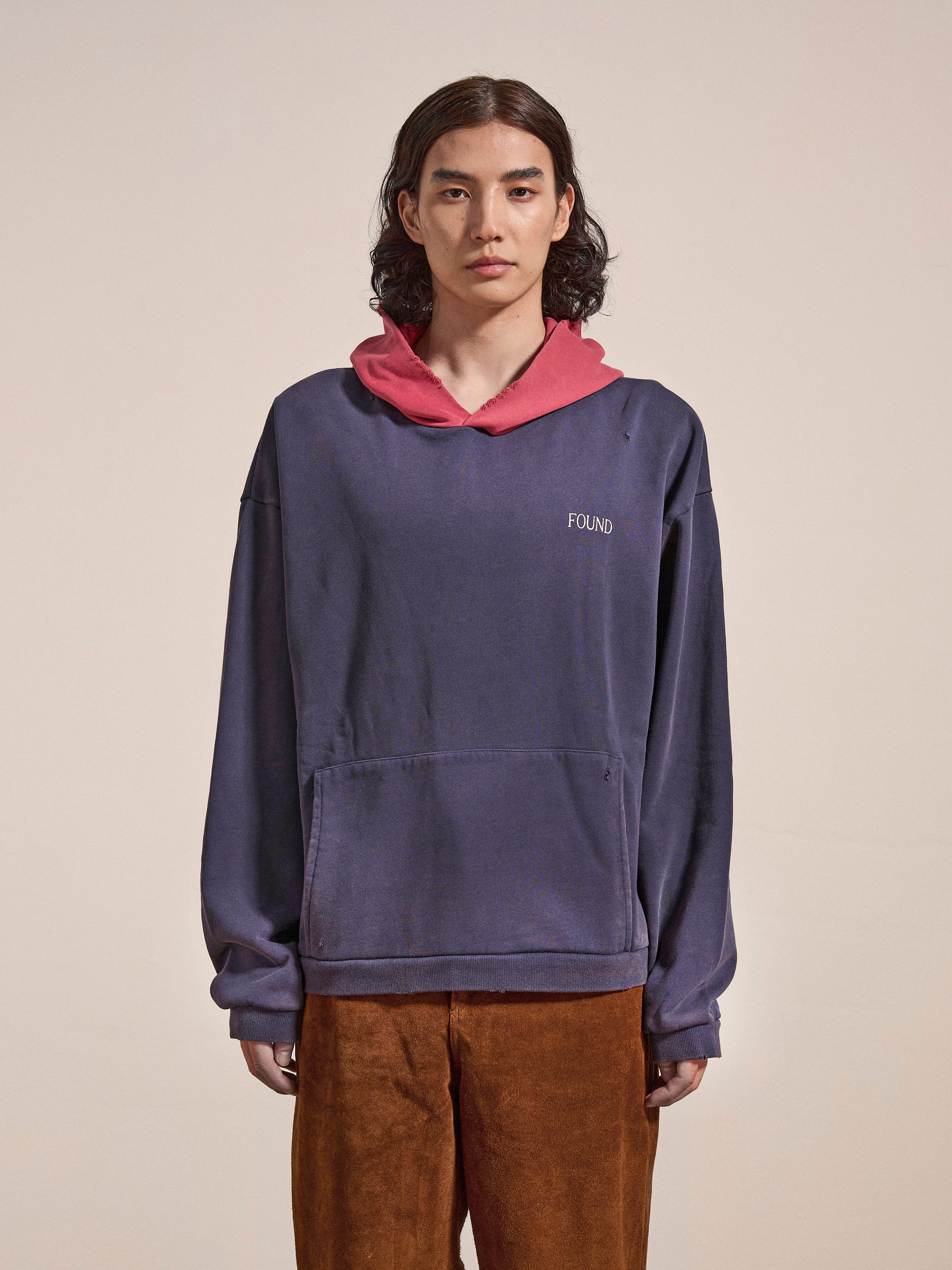 Distressed Logo Hoodie | Modern Menswear by yycbvcnbmmnbm