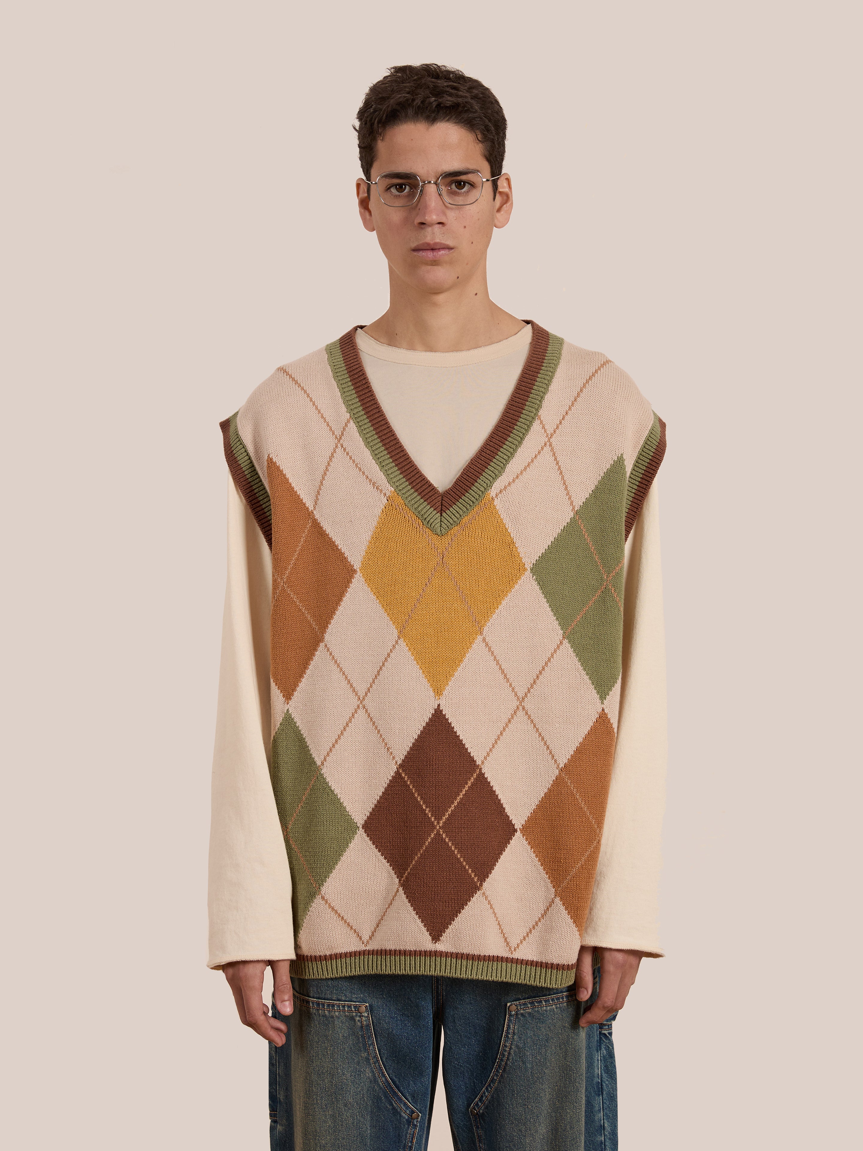 Argyle Knit Vest | Modern Menswear by yycbvcnbmmnbm
