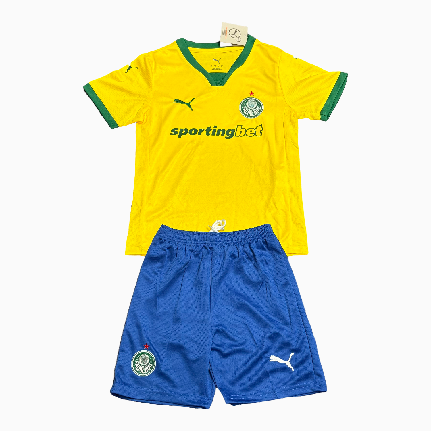 AlphaJersey-Palmeiras 25-26 Third Yellow Kids Kit