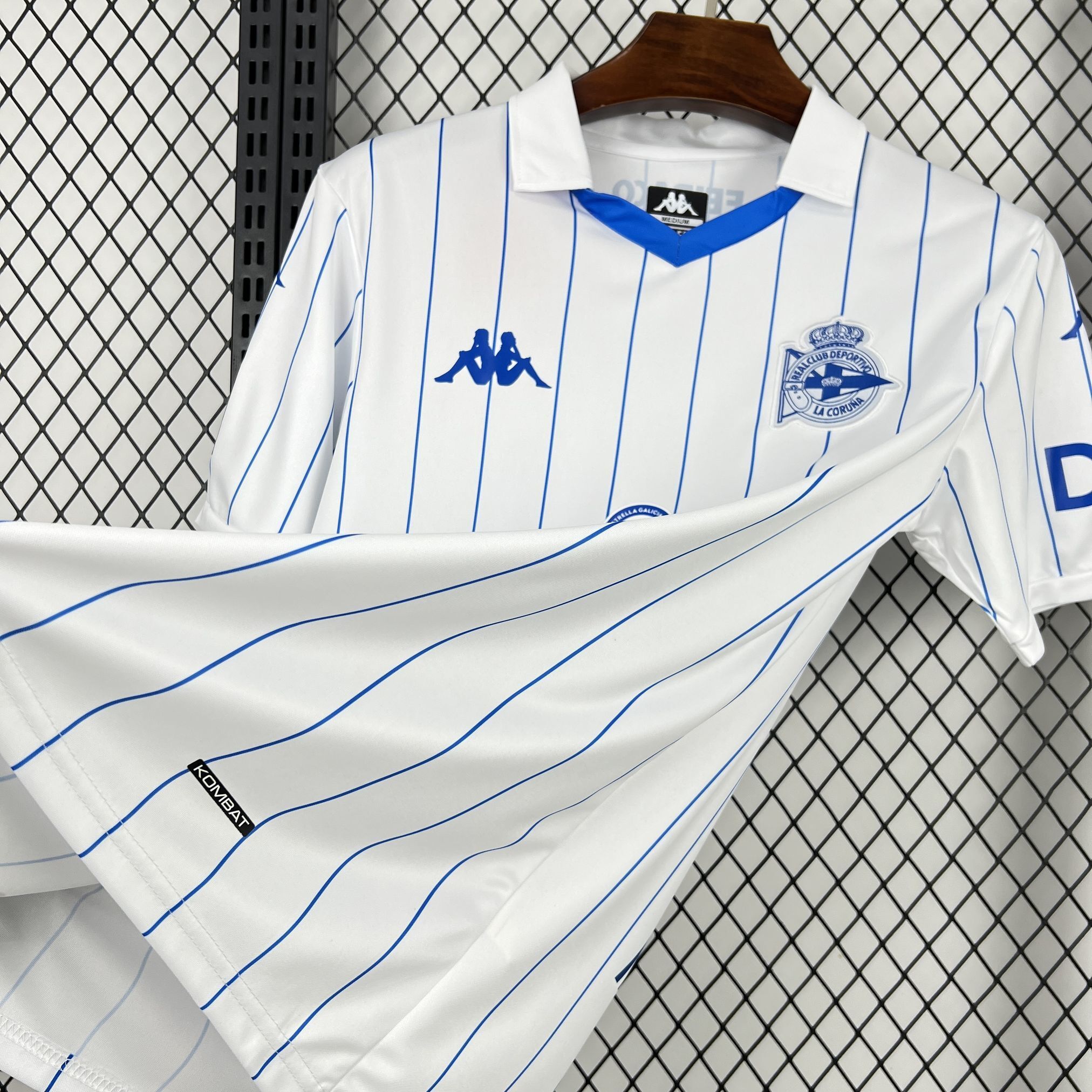 AlphaJersey-Deportivo de La Coruña 25-26 Retro Style White Polo Jersey - Fans Version