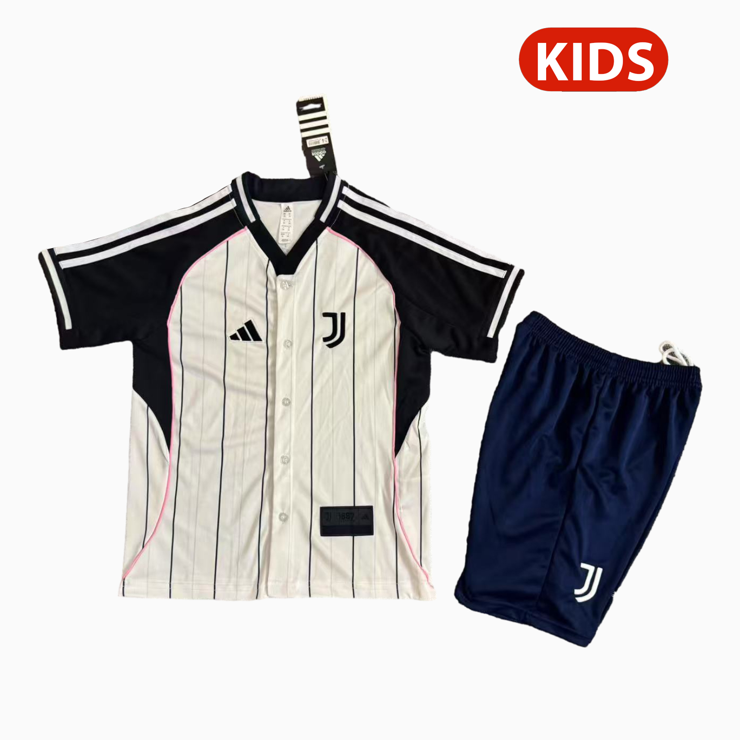 AlphaJersey-Juventus 25-26 White Baseball Kids Kit