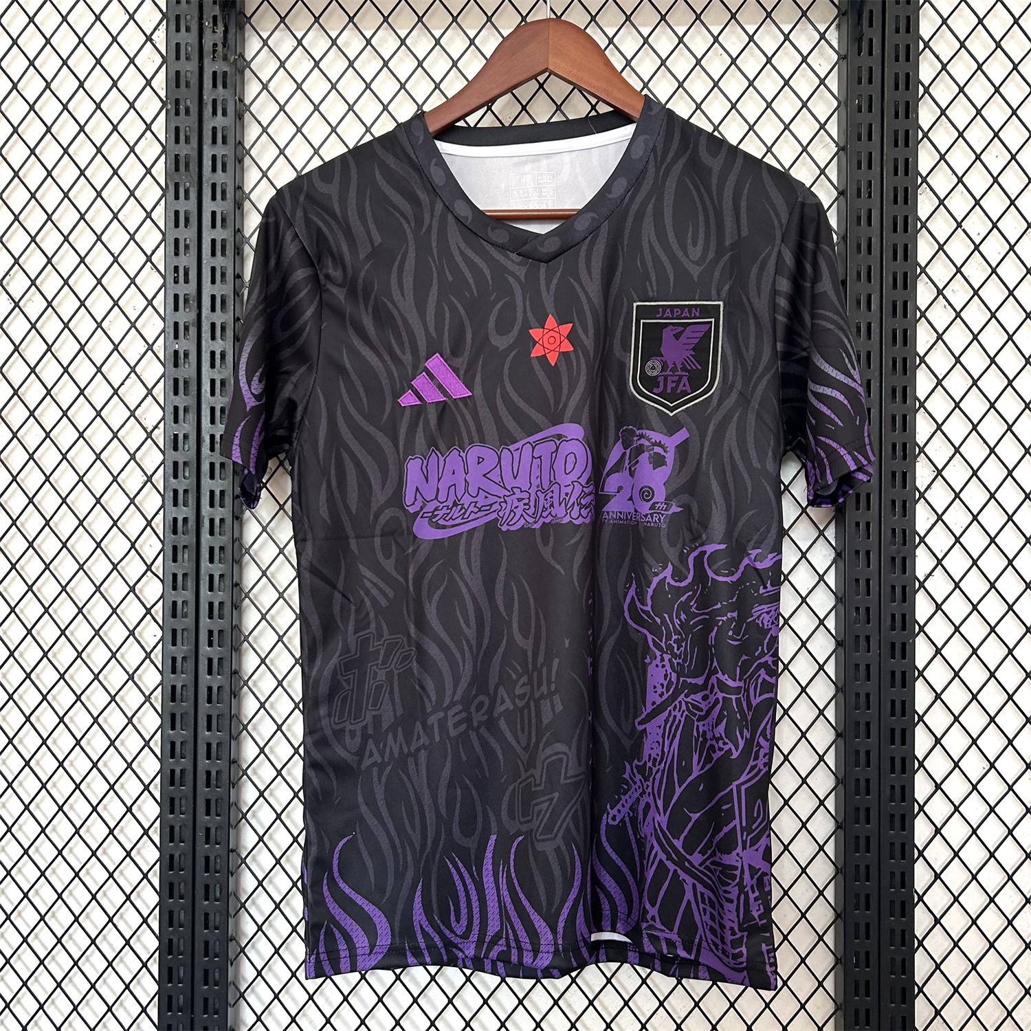 AlphaJersey-Japan 25-26 Purple NARUTO 20th Anniversary Black Special Jersey - Fans Version
