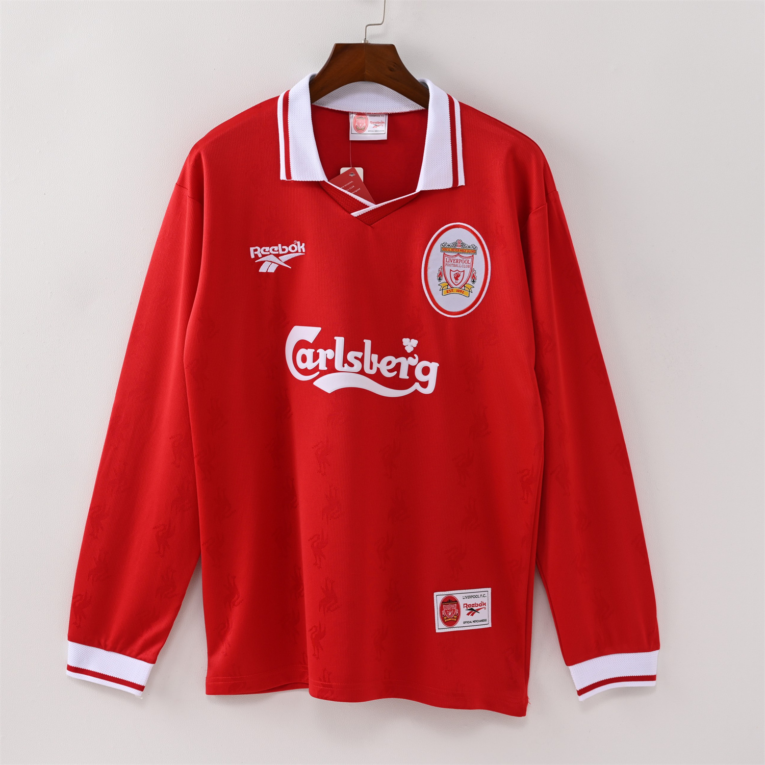 AlphaJersey-Retro Liver.pool 1996-97 Home Long Sleeves Jersey