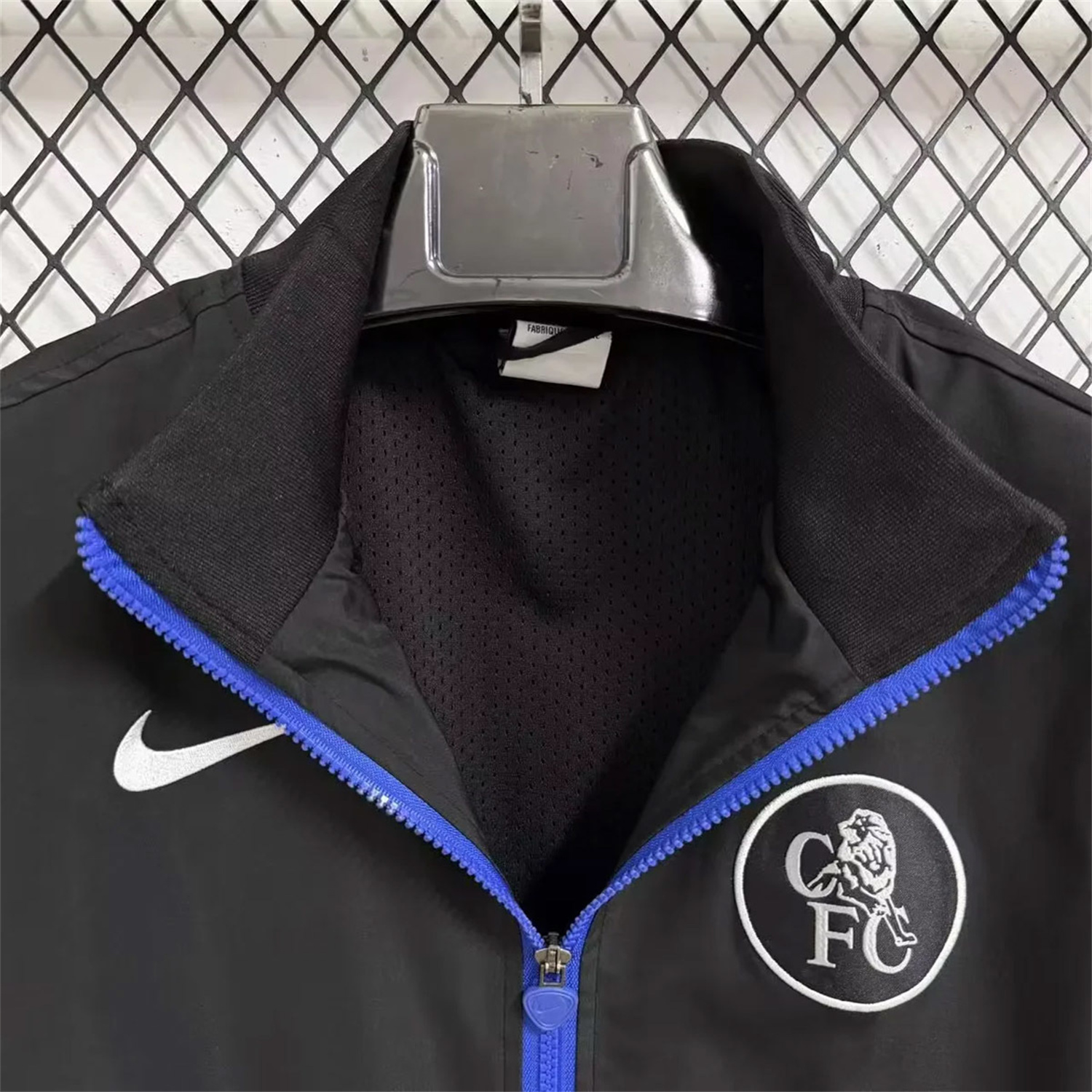 AlphaJersey-C.H.E.L.S.E.A 25-26 Windbreaker Jacket - Black And Blue