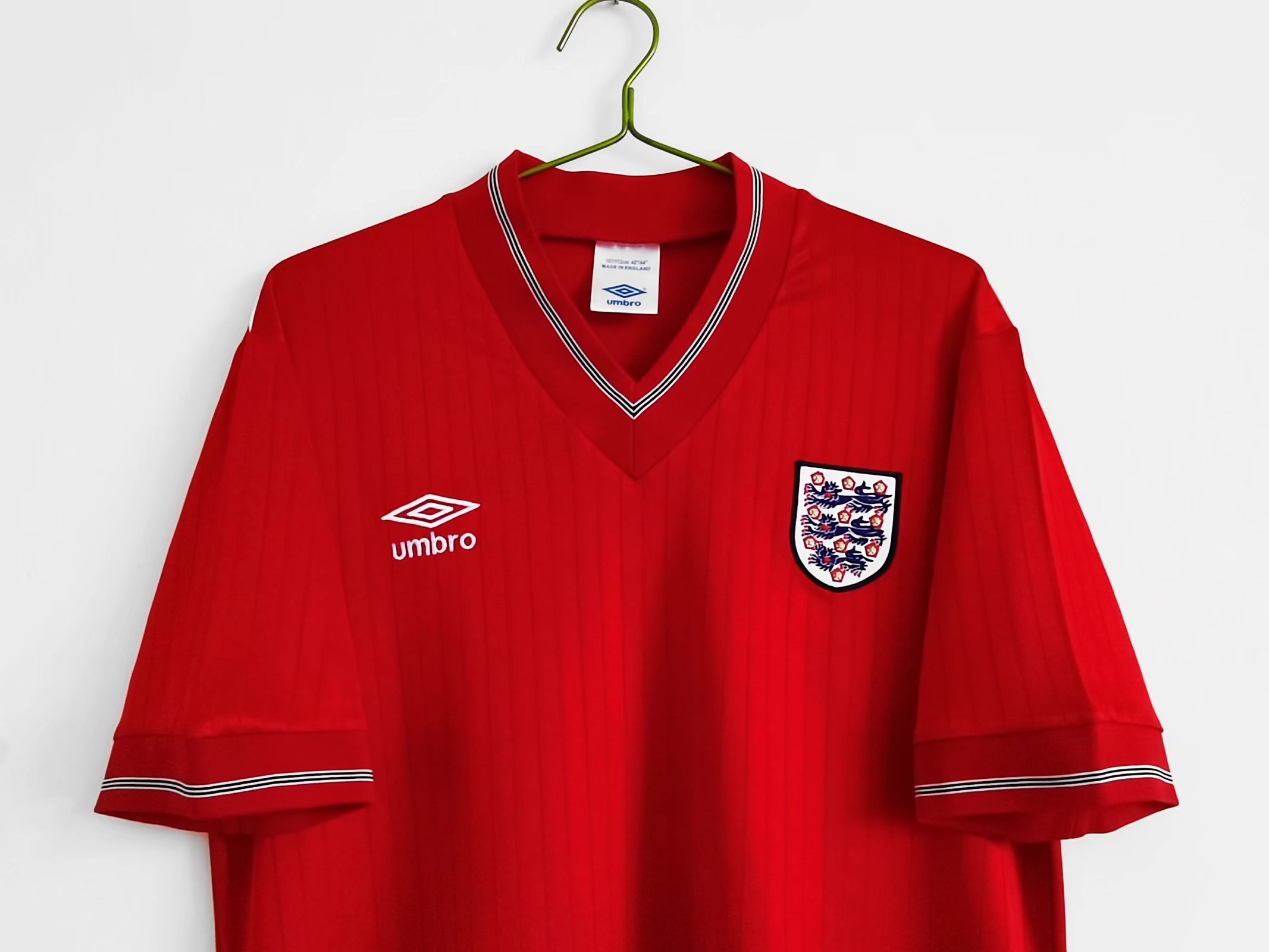 AlphaJersey-Retro England 1984-87 Away Stadium Jersey