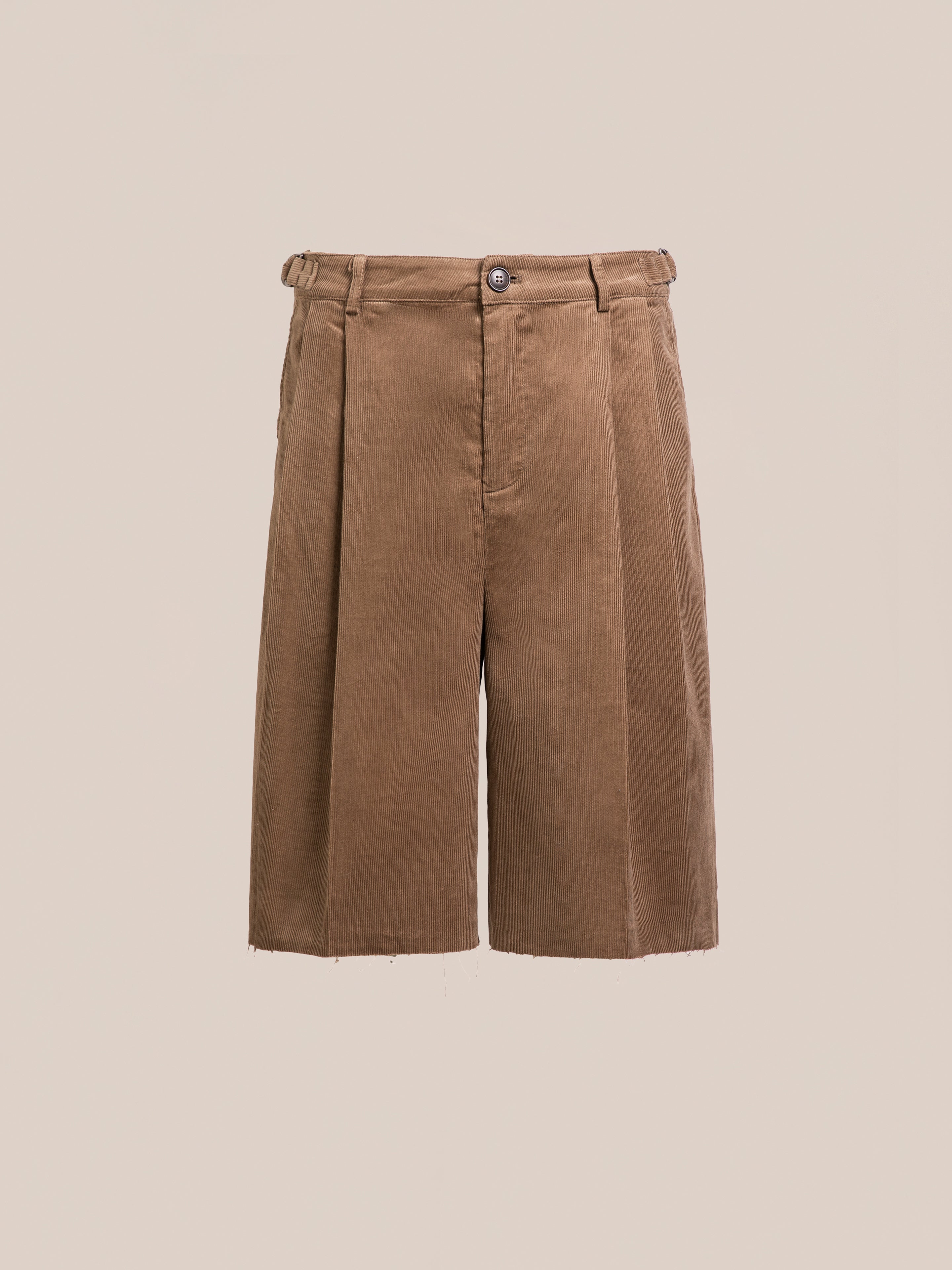 Corduroy Pleated Trouser Shorts | Modern Menswear by yycbvcnbmmnbm