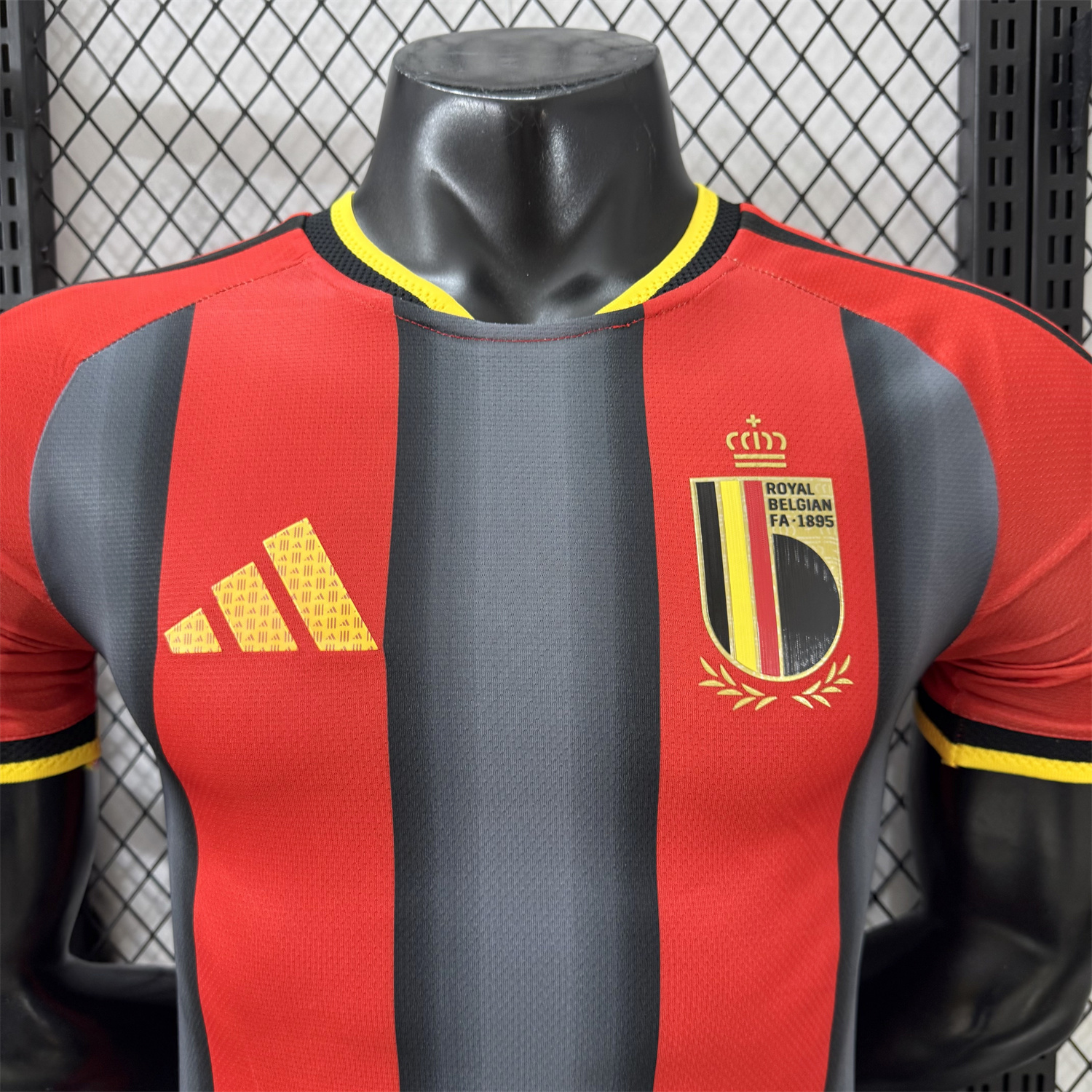 AlphaJersey-Belgium 2026 Red And Black Special Jersey - Player Version