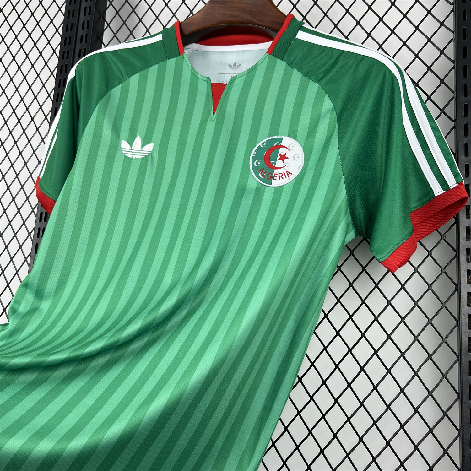 AlphaJersey-Algeria 2026 Away Green Jersey - Fans Version