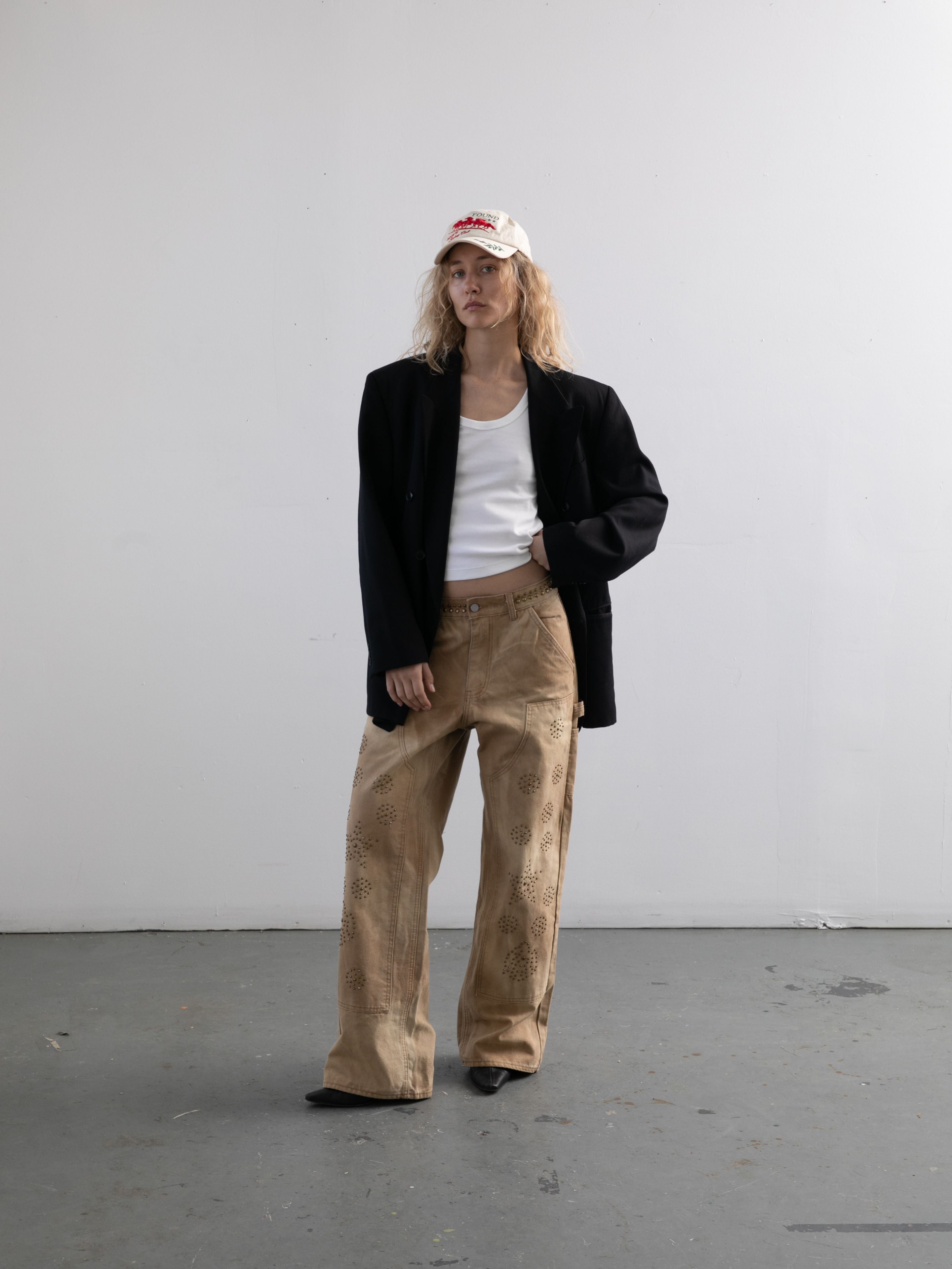 Canvas Studded Work Pants | Modern Menswear by yycbvcnbmmnbm