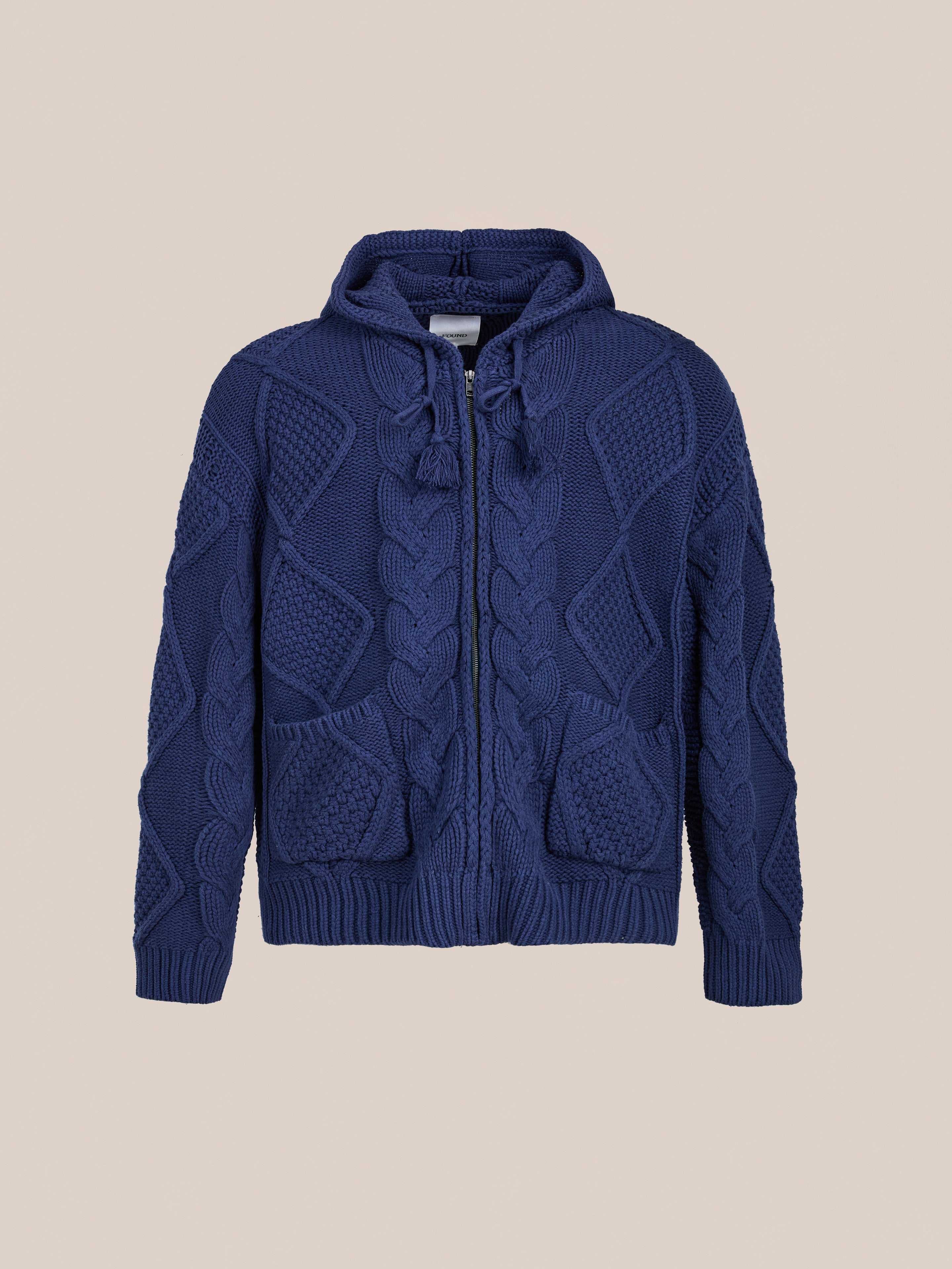 Zip Up Cable Knit Hoodie | Modern Menswear by yycbvcnbmmnbm