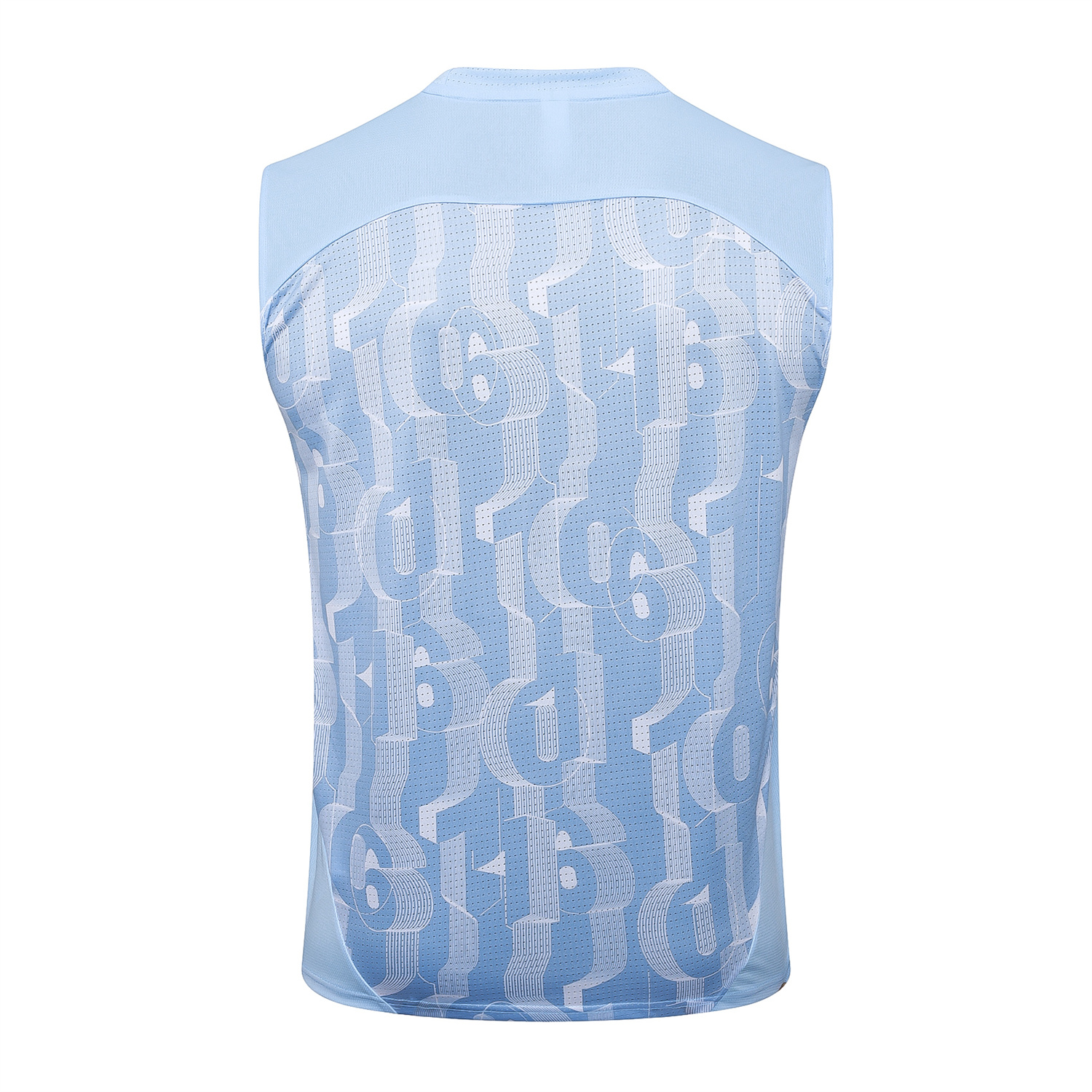 AlphaJersey-Manchester City 25-26 Vest Training Set - Sky Blue Vest and Deep Blue Shorts