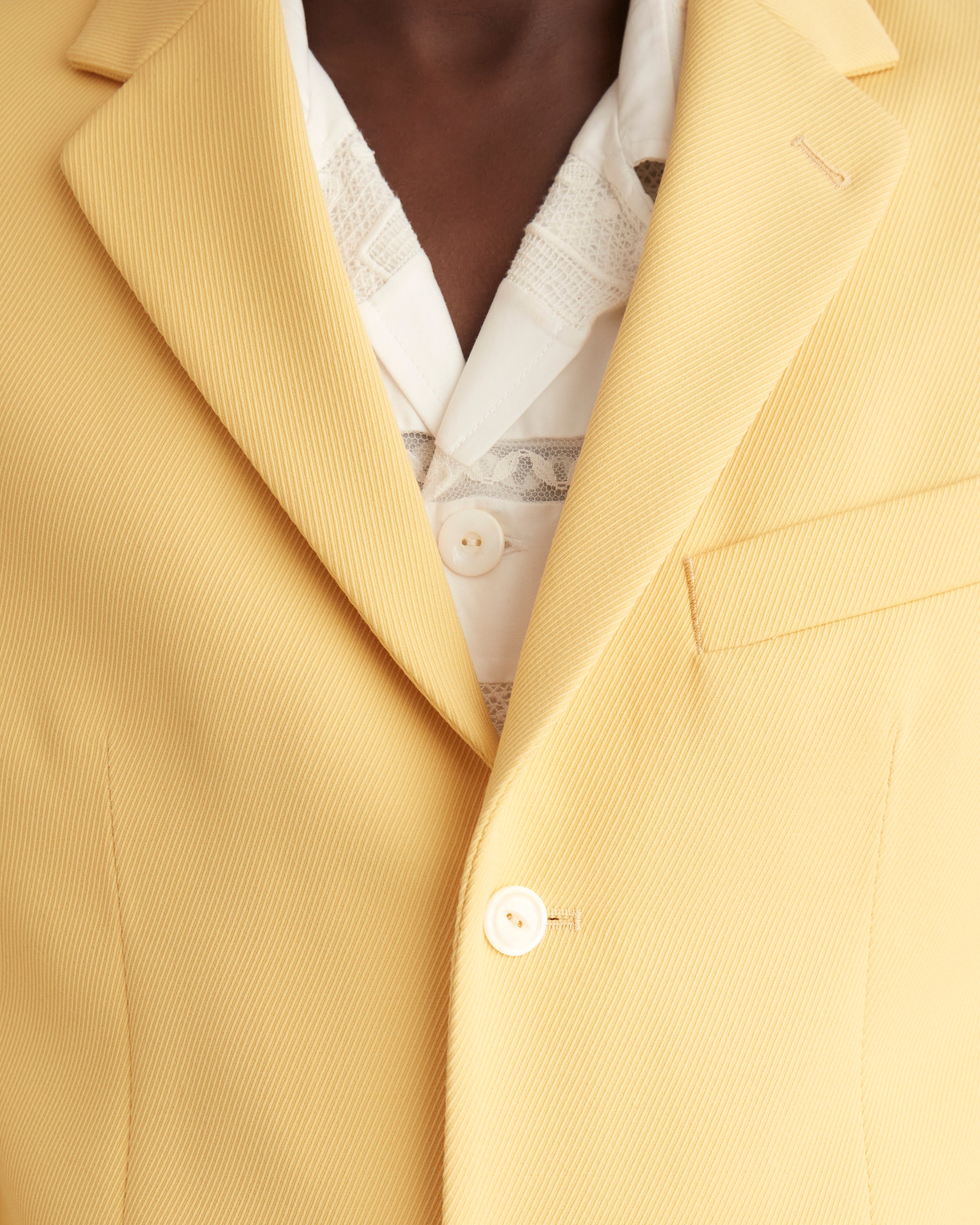 Riding Twill Suit Jacket - Yellow | Modern Menswear by yycbvcnbmmnbm