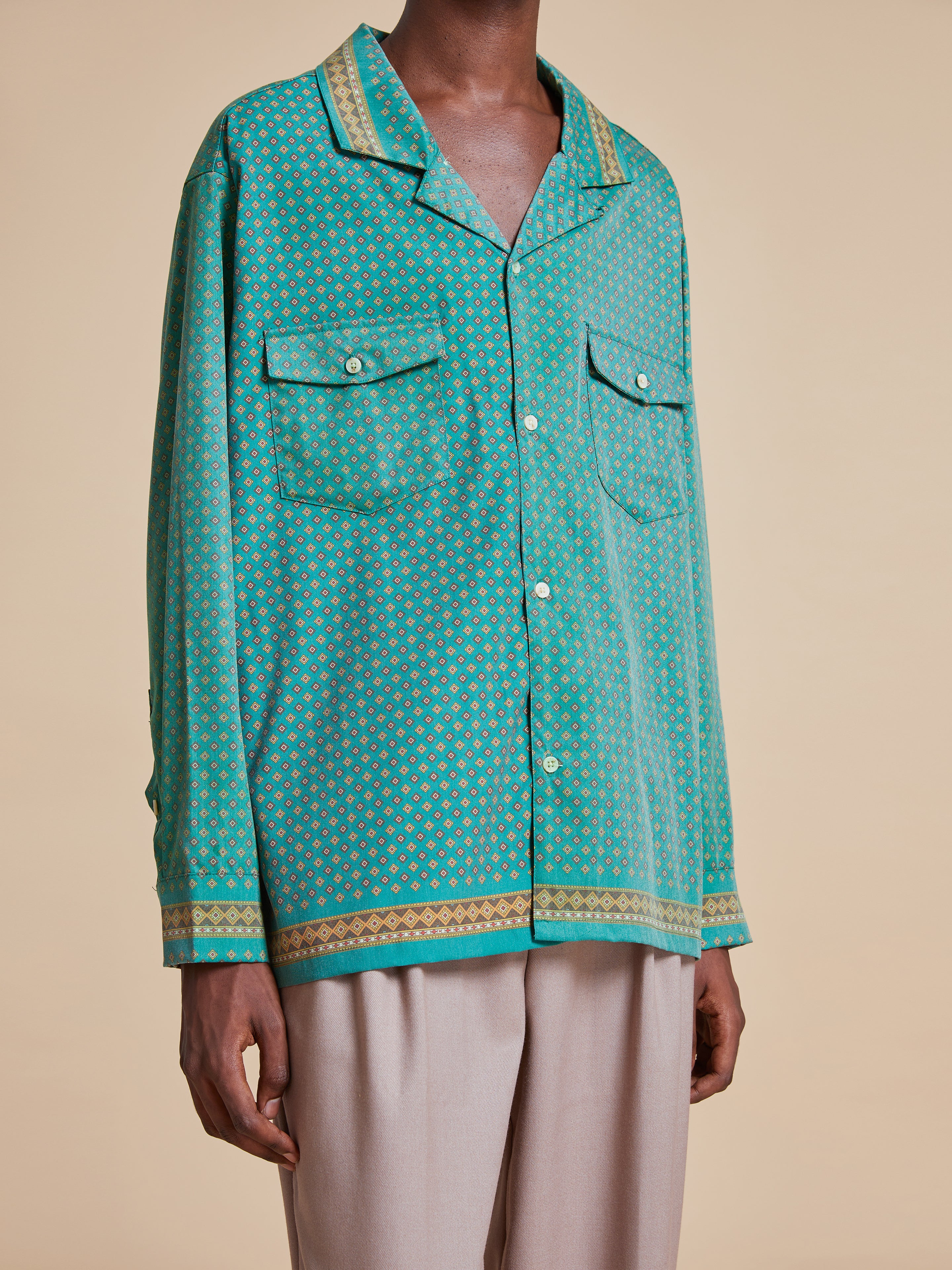 Arbor Long Sleeve Camp Shirt | Modern Menswear by yycbvcnbmmnbm