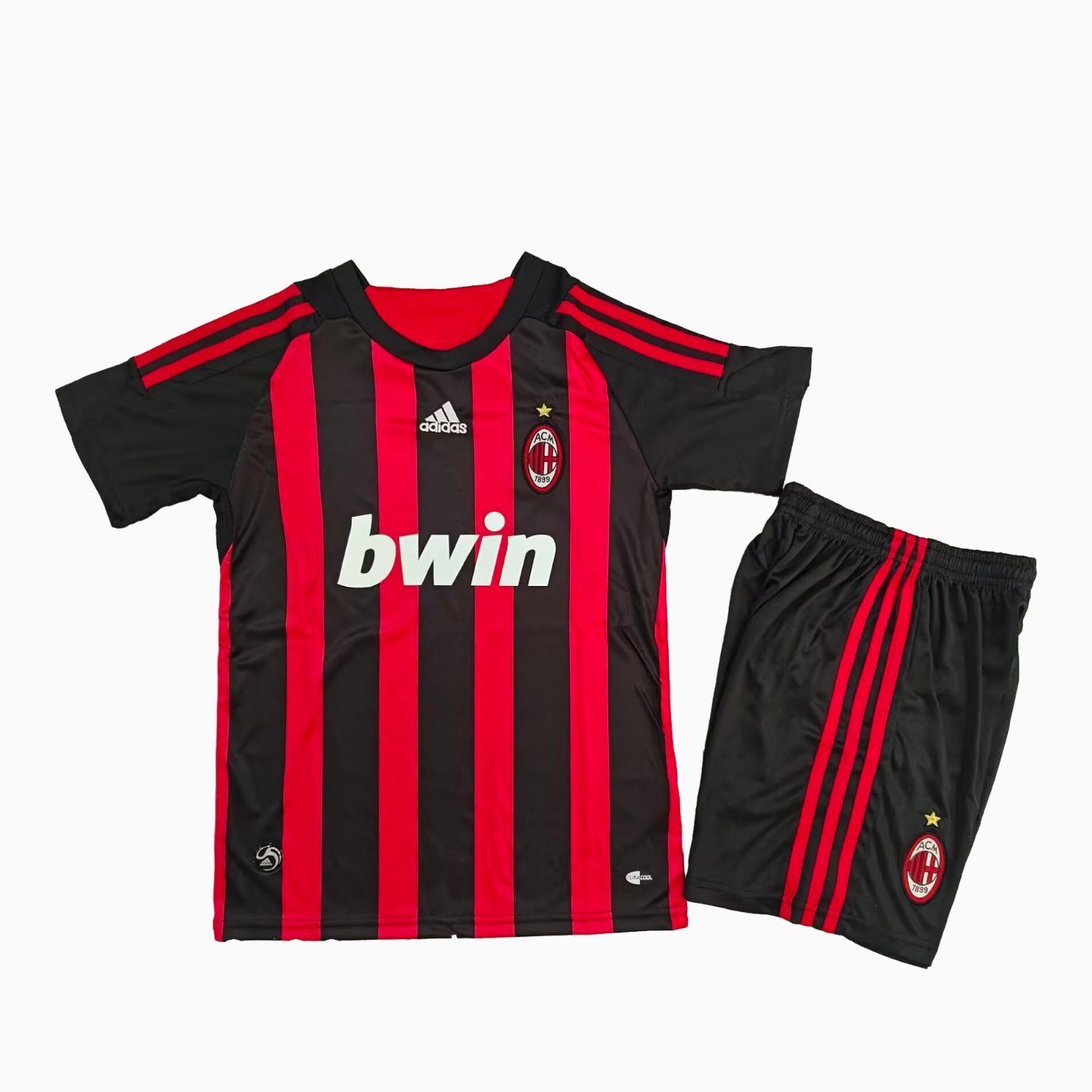 AlphaJersey-Retro AC Milan 2008-09 Home Kids Kit