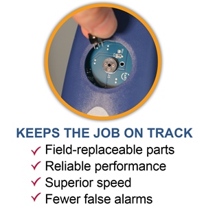 Field-replaceable parts, reliable performance, superior speed, fewer false alarms