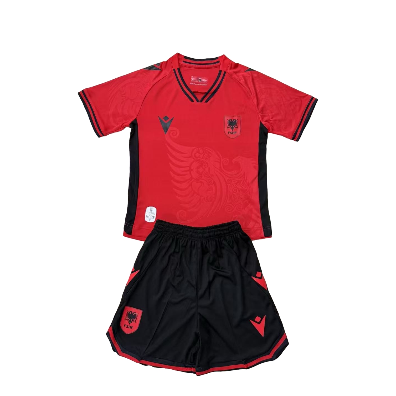 AlphaJersey-Albania 25-26 Home Men's Adult Jersey Set - Fans Version
