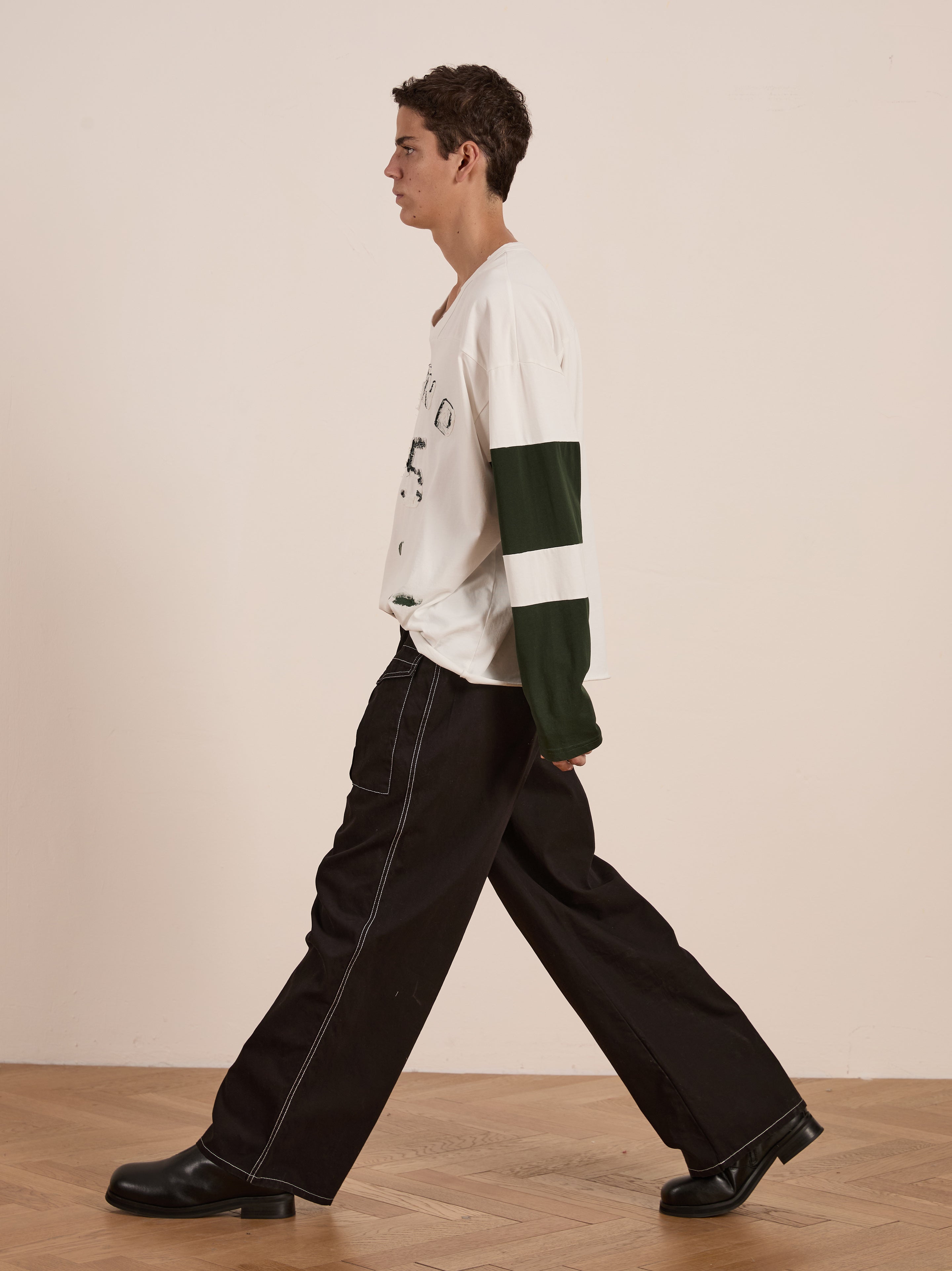 Distressed LS Team Jersey | Modern Menswear by yycbvcnbmmnbm