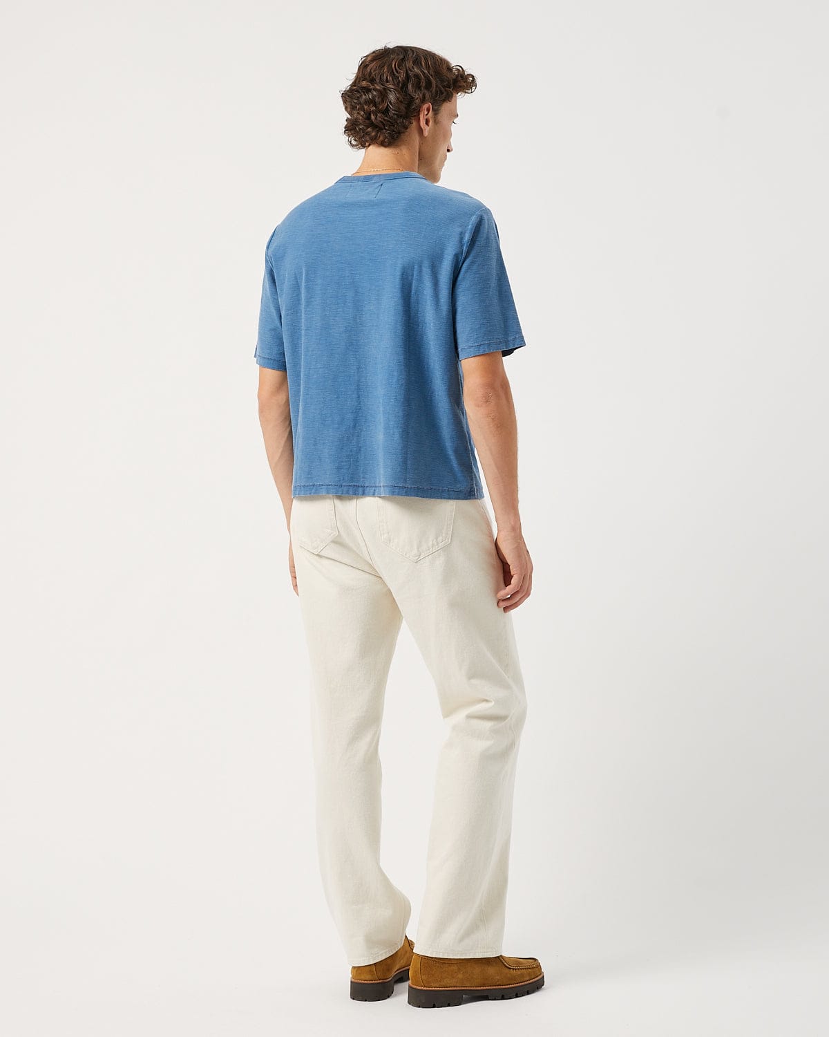 Slub Tee - Indigo | Modern Menswear by yycbvcnbmmnbm