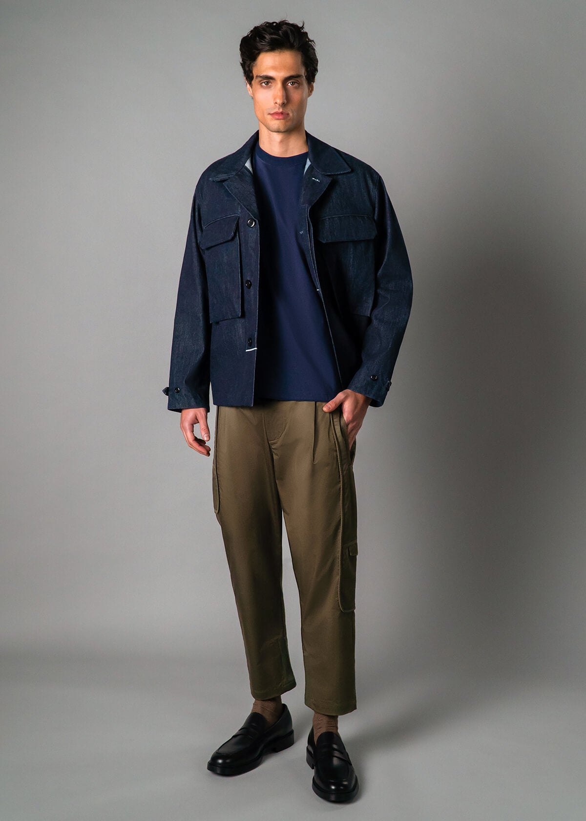 Long Staple 200g Navy | Modern Menswear by yycbvcnbmmnbm