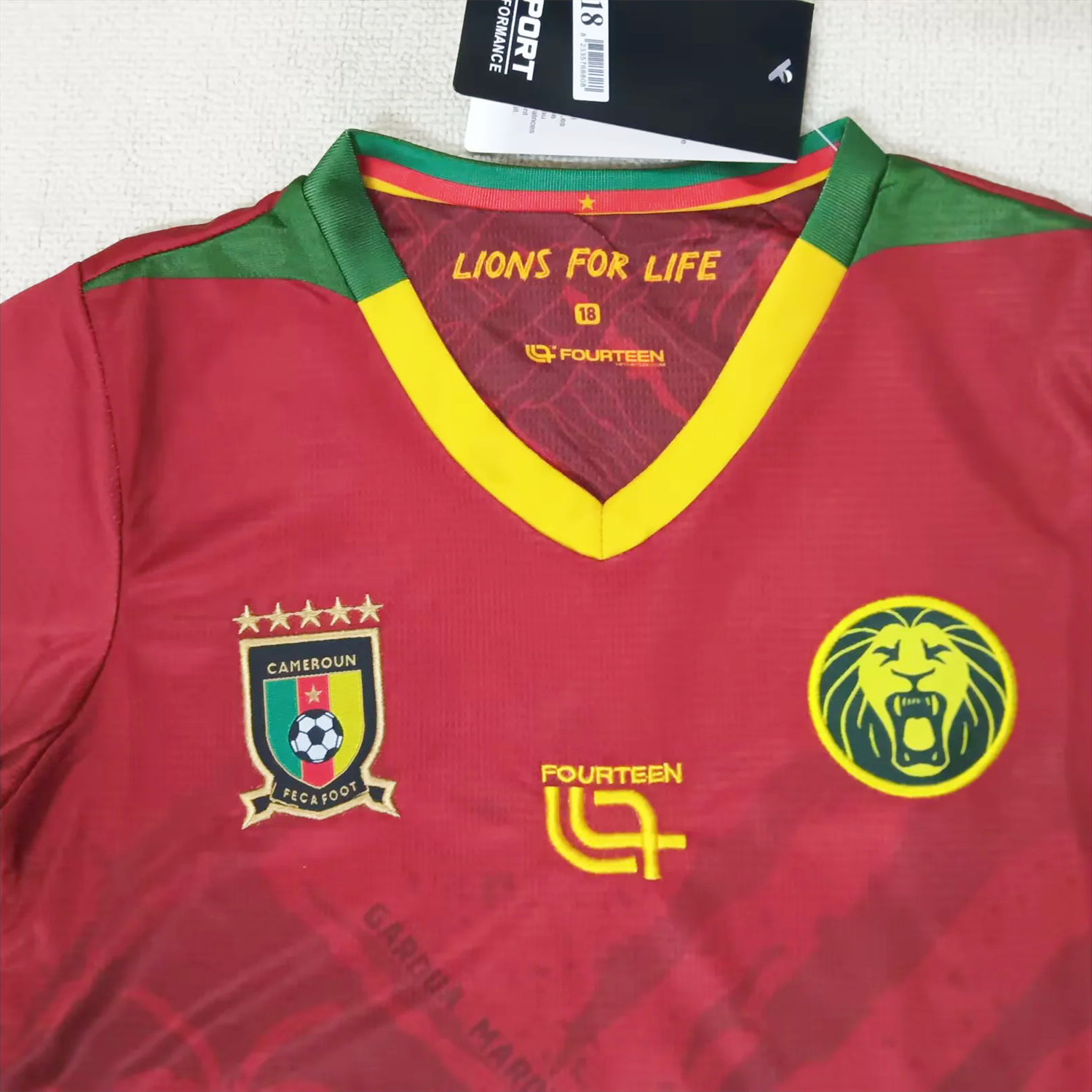 AlphaJersey-Cameroon 25-26 Away Kids Kit