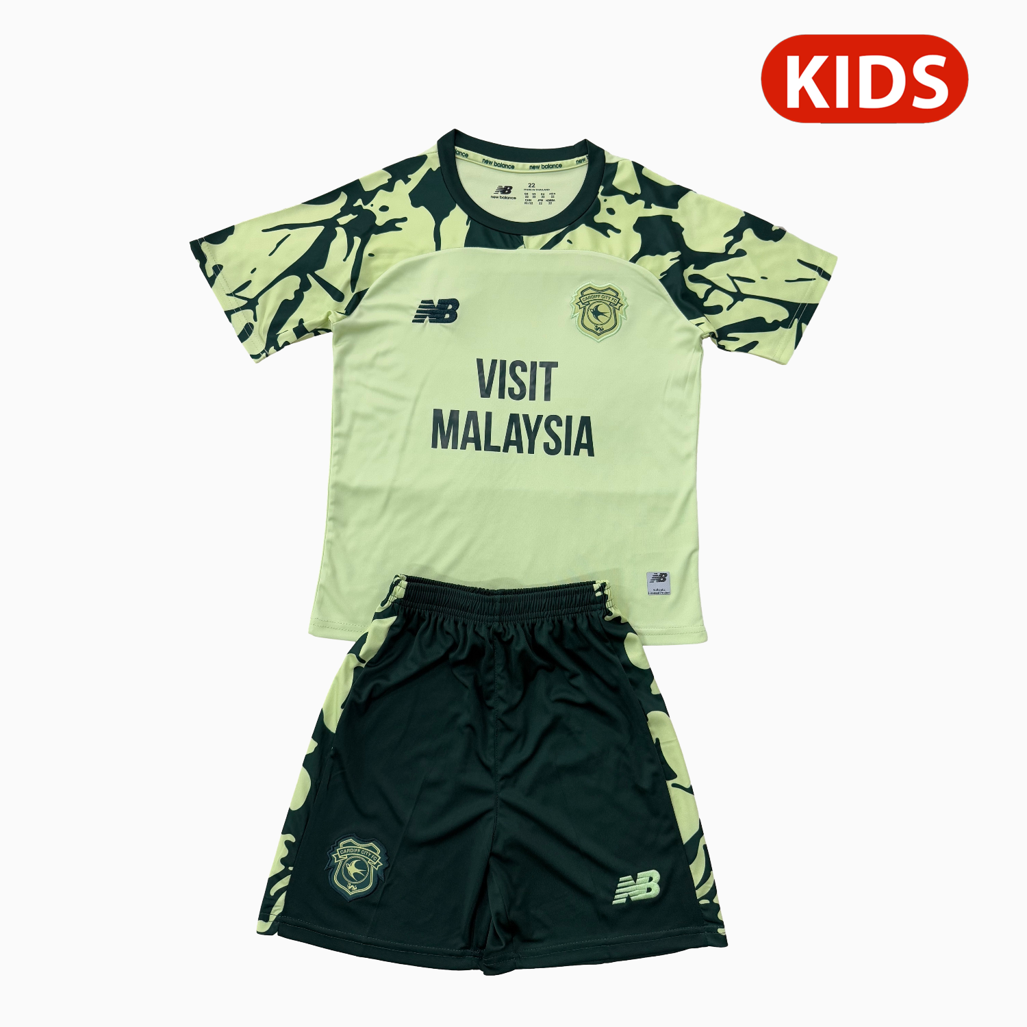 AlphaJersey-Cardiff City 25-26 Away Kids Kit
