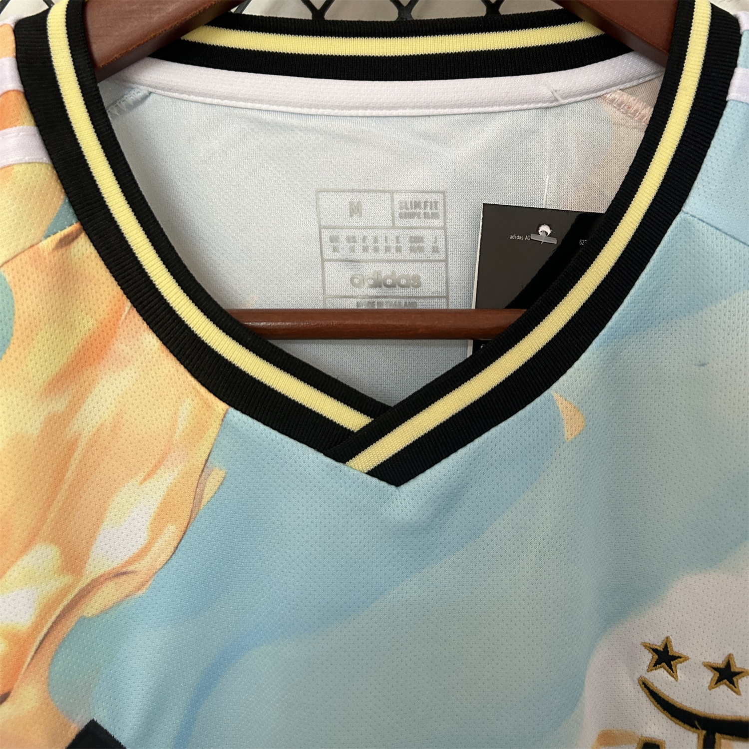 AlphaJersey-Argentina 25-26 Blue and Gold Marble Pattern Special Jersey - Fans Version