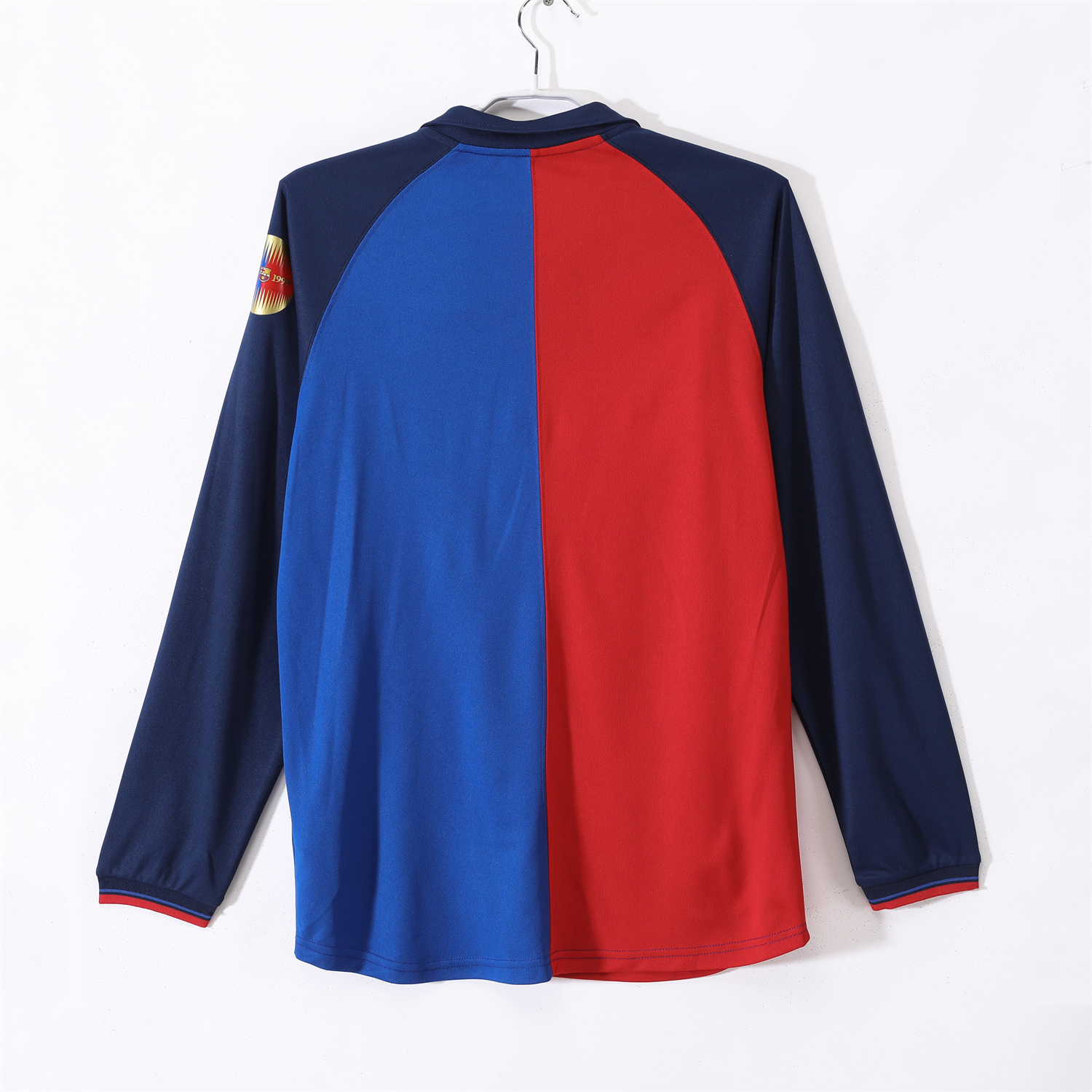 AlphaJersey-Retro Barcelona 99-00 Home Long Sleeves Jersey