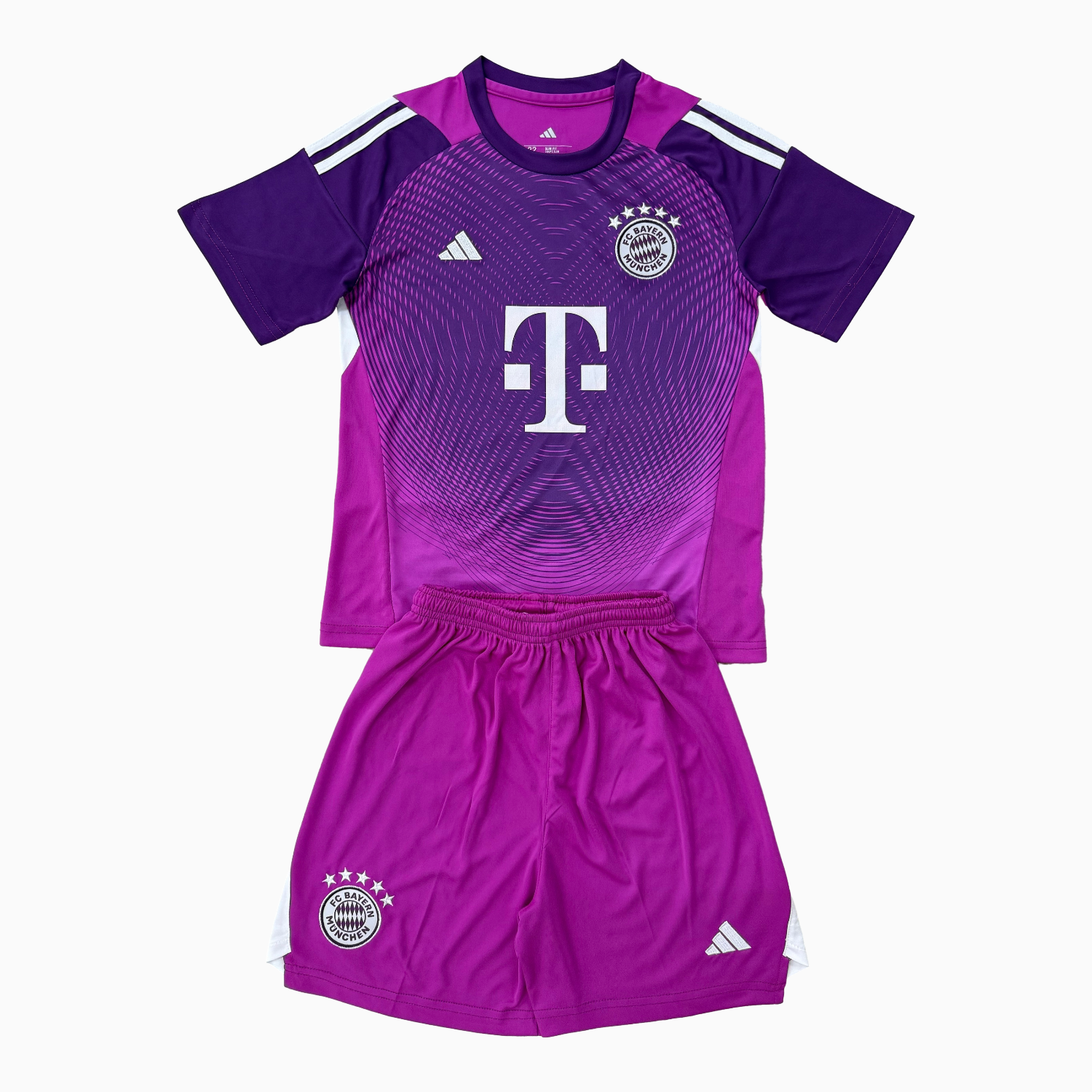 AlphaJersey-Bayern Munich 25-26 Pueple Goalkeeper Kids Kit