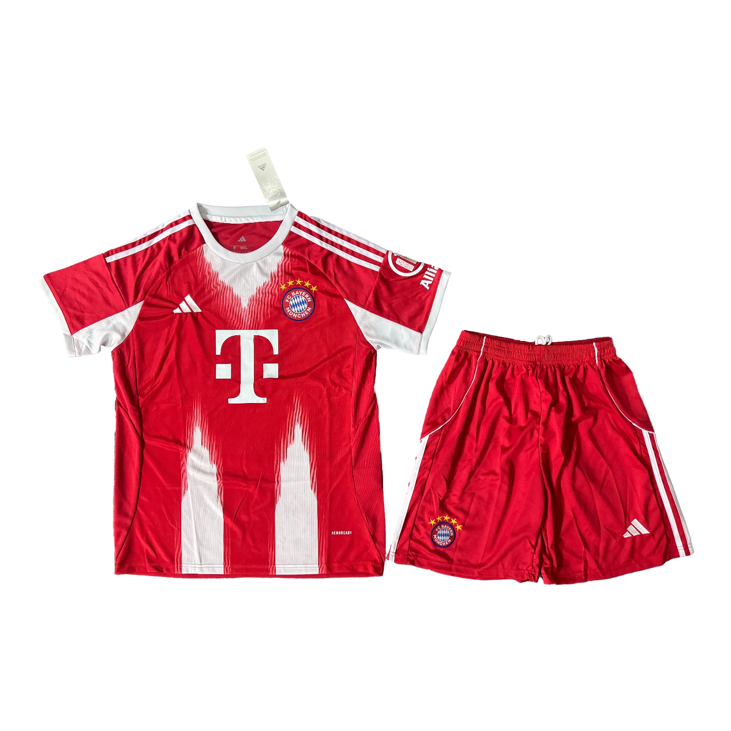 AlphaJersey-Bayern Munich 25-26 Home Men's Adult Jersey Set - Fans Version