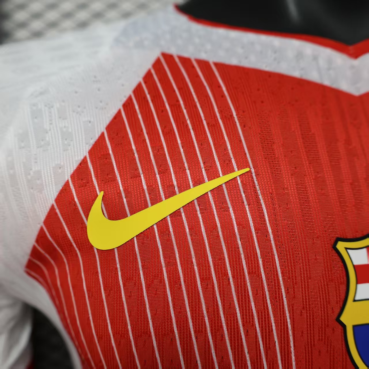 AlphaJersey-Barcelona 25-26 Red & White Big LOGO Special Jersey - Player Version