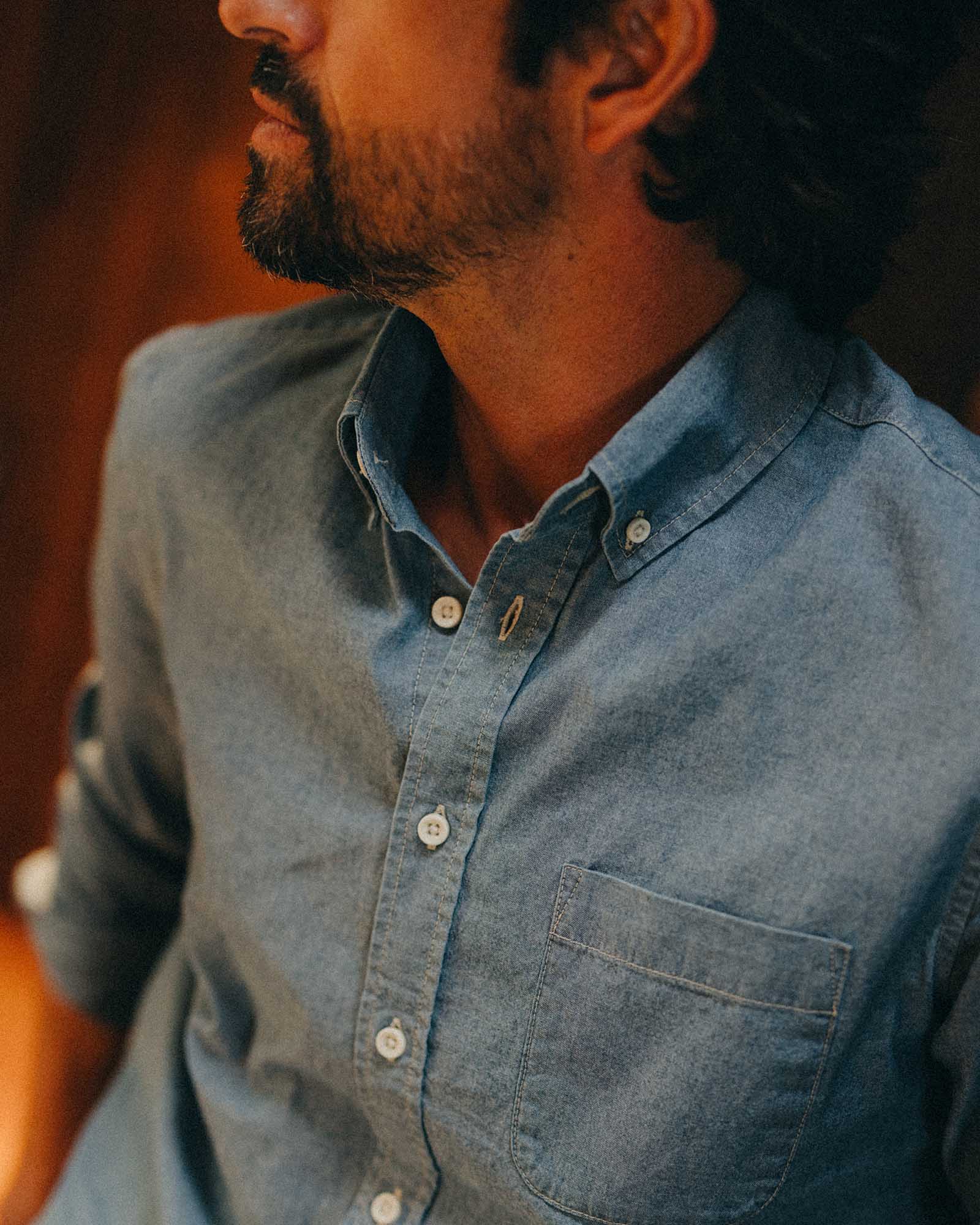 The Jack in Washed Indigo Chambray | Modern Menswear by yycbvcnbmmnbm