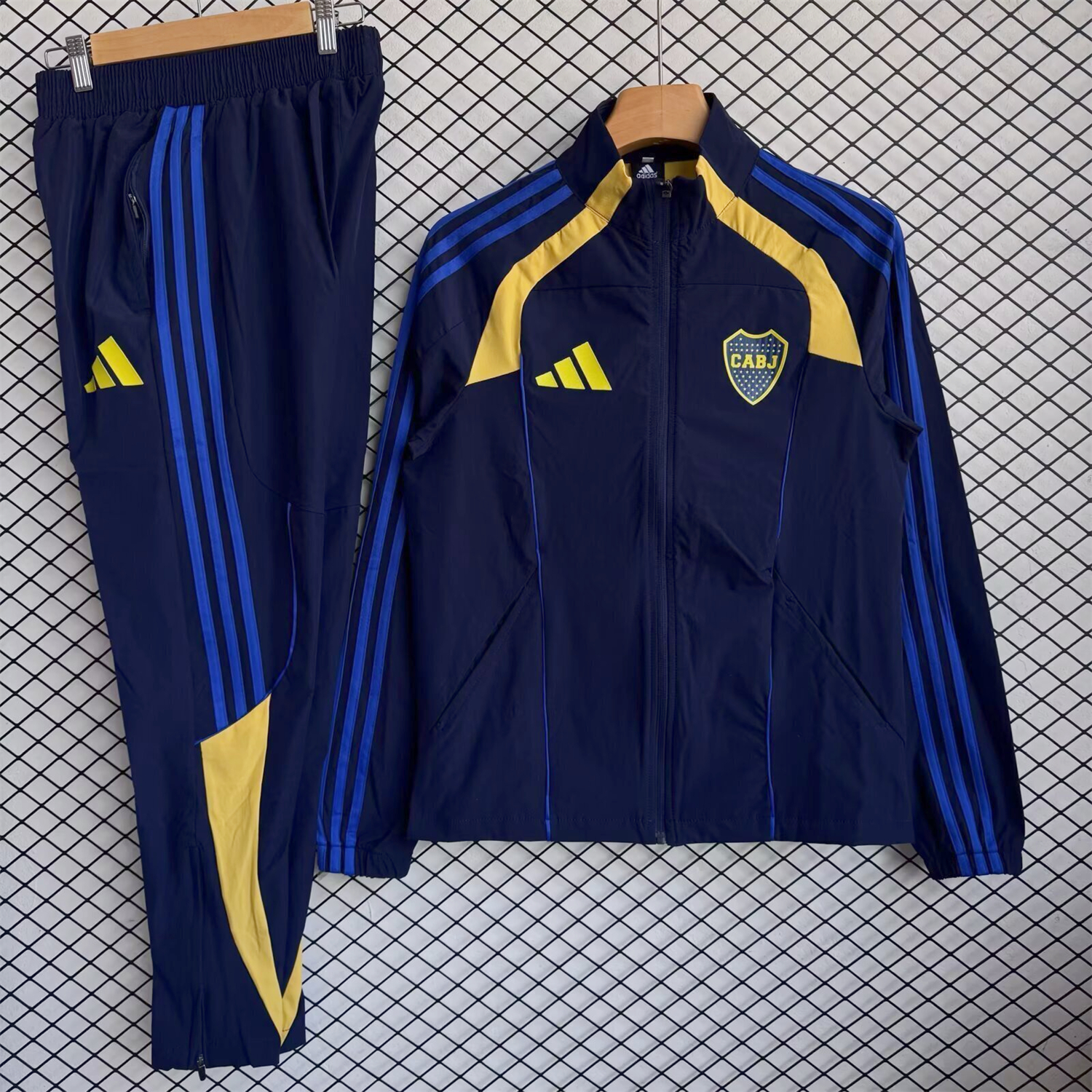 AlphaJersey-Boca Juniors 25-26 Windbreaker Training Set - Deep Blue Top and Pants