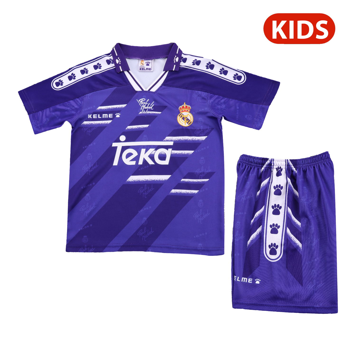 AlphaJersey-Retro Real Madrid 1994-96 Away Kids Kit