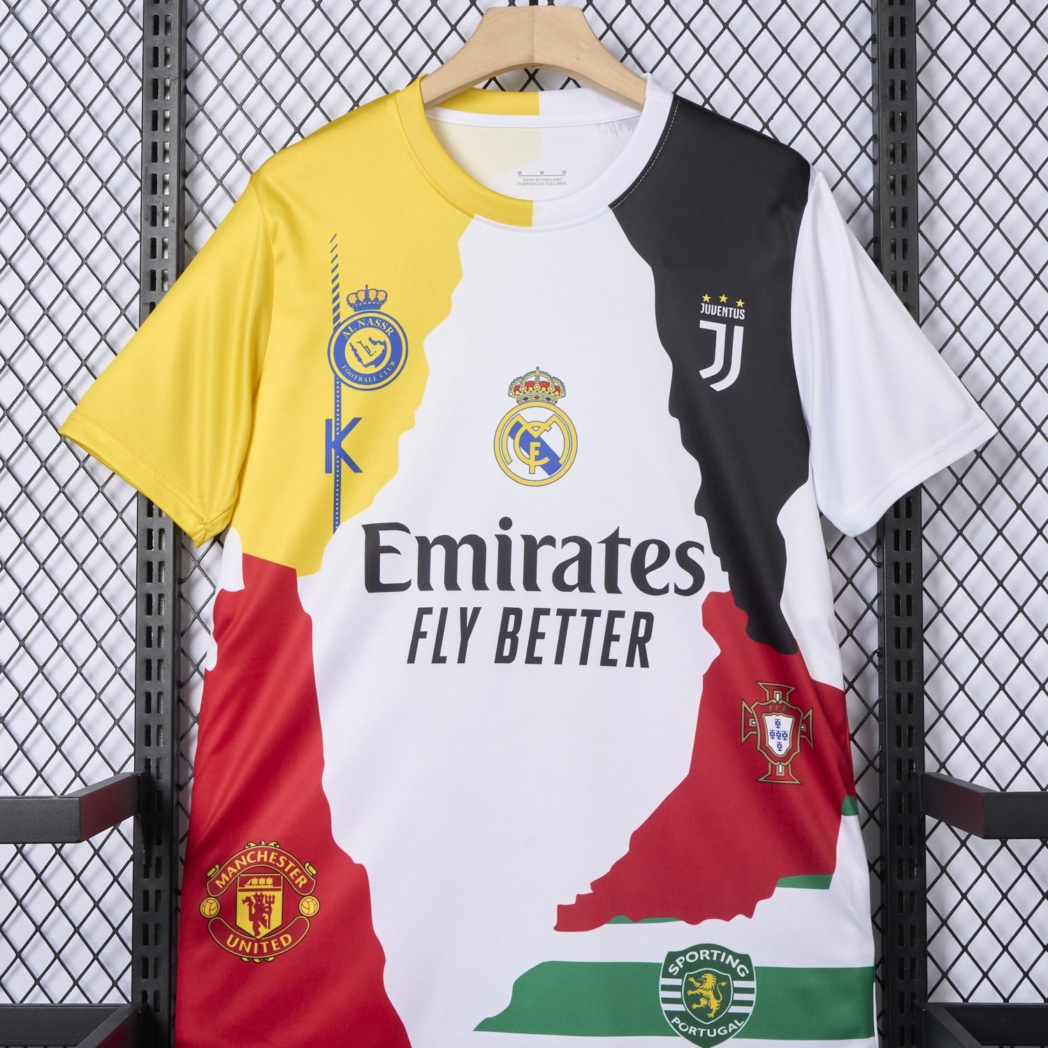 AlphaJersey-Cristiano Ronaldo Career Commemorative Jersey Real Madrid Manchester United Juventus Portugal Al Nassr Sporting CP - Fans Version