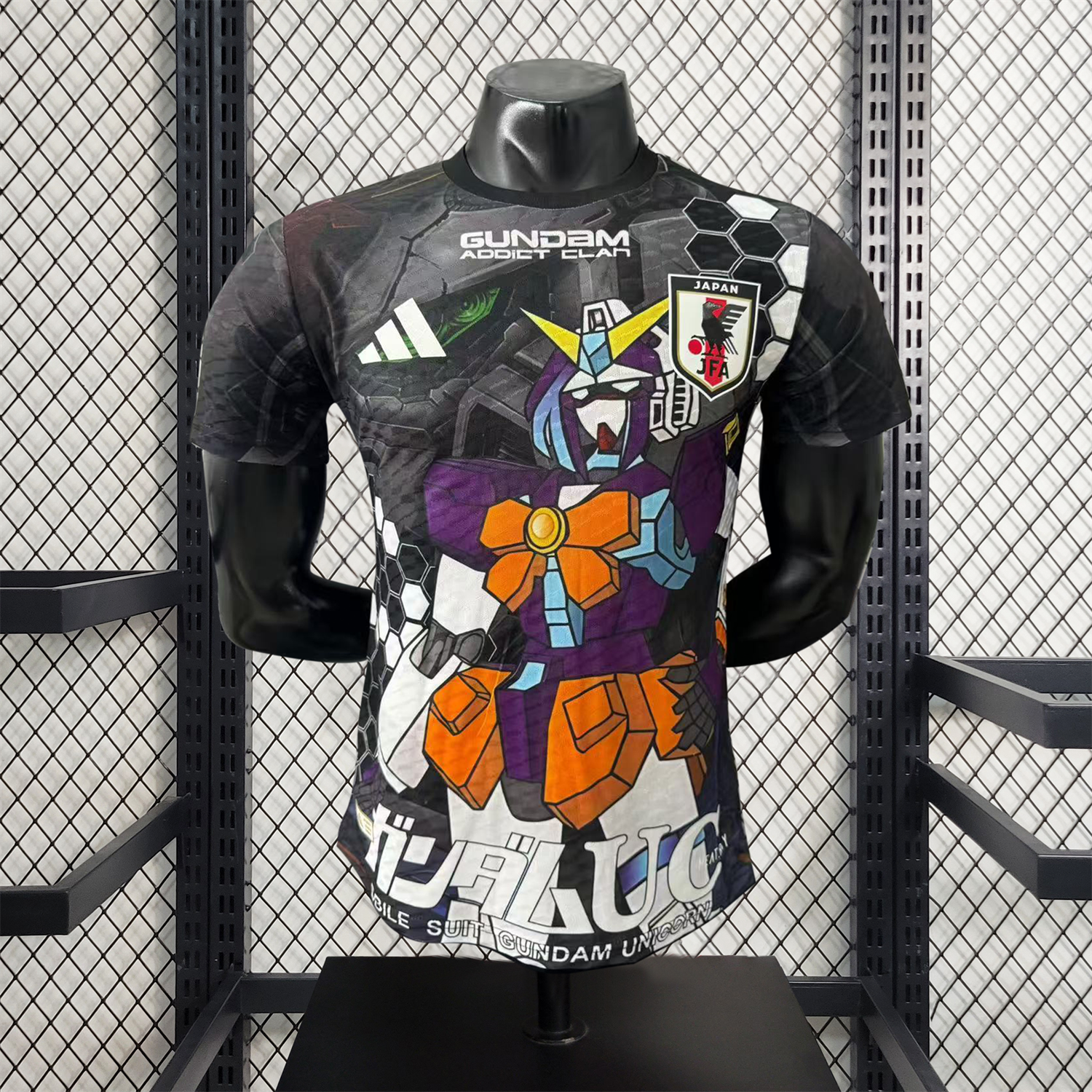 AlphaJersey-Japan 25-26 Gundam Black Special Edition Jersey - Player Version