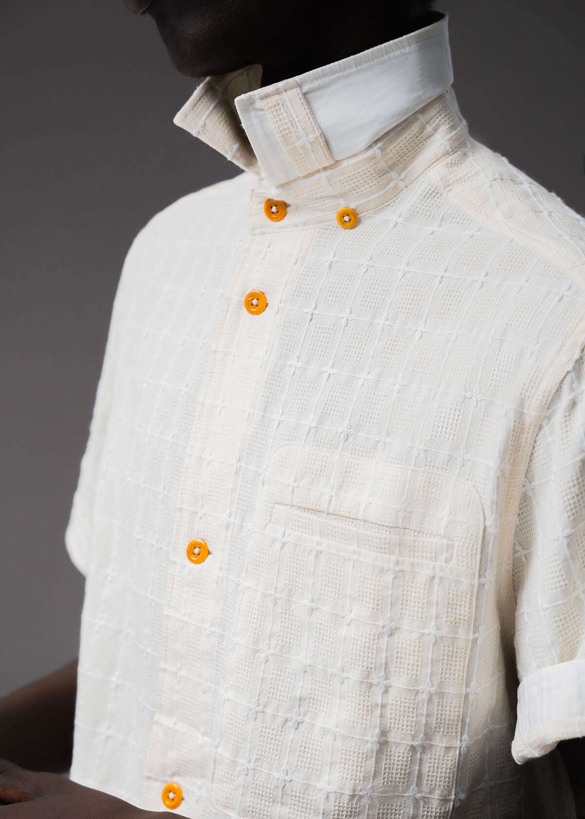 Embroidered Cream Plaid | Modern Menswear by yycbvcnbmmnbm