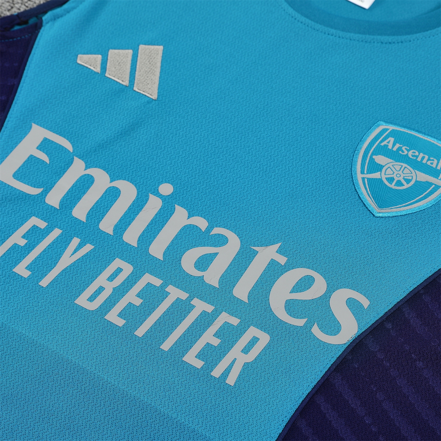 AlphaJersey-Arsenal 25-26 Vest Training Set - Light Blue Top & Royal Blue Shorts
