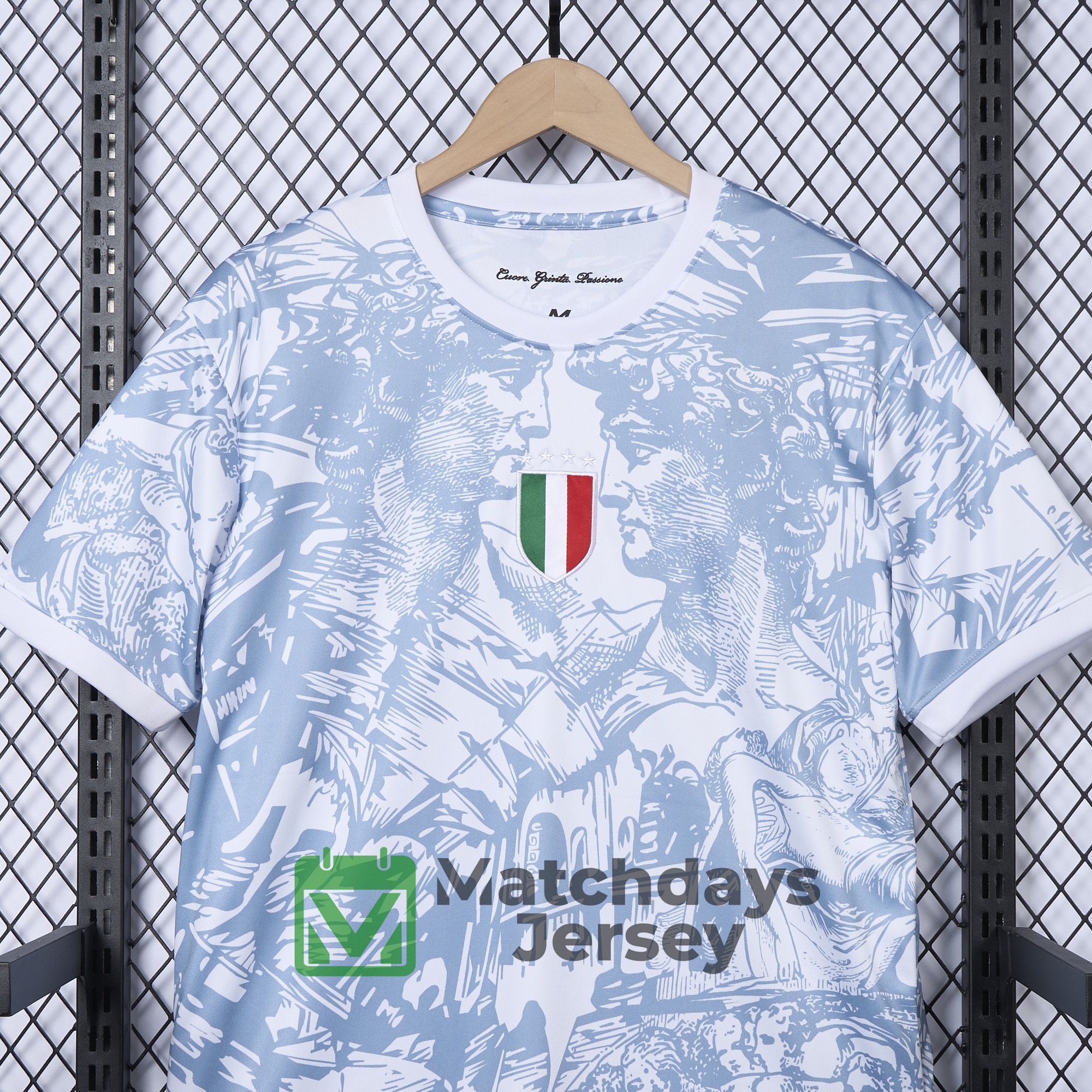 AlphaJersey-Italy 2024 White Special Edition Jersey - Fans Version