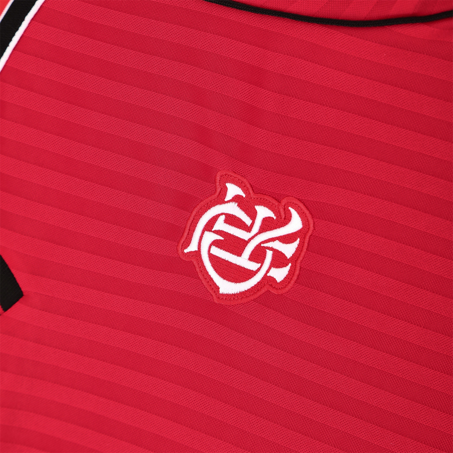 AlphaJersey-Flamengo 25-26 Short-Sleeve Training Set - Red Top & Black Shorts