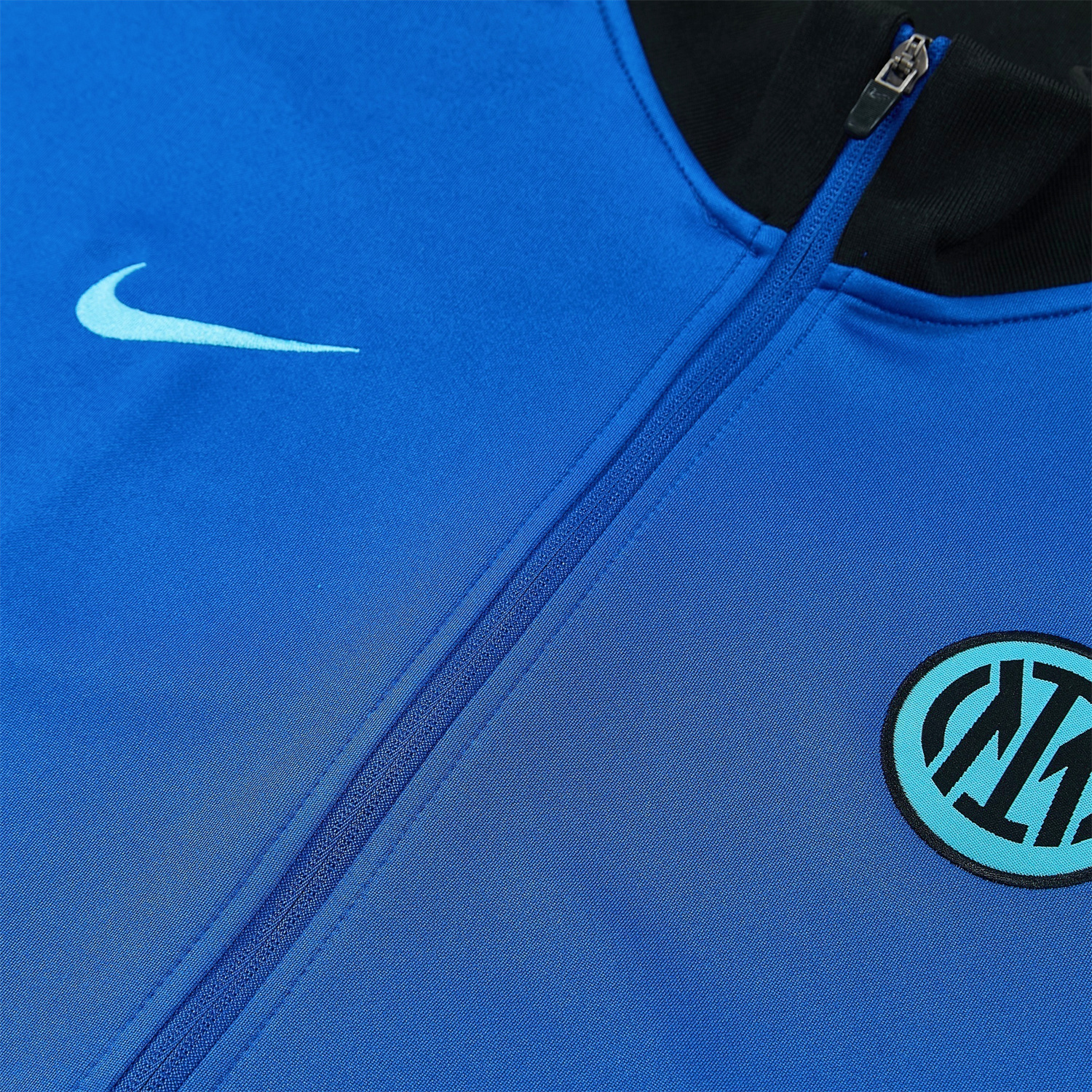 AlphaJersey-Inter Milan 25-26 Jacket Training Tracksuit - Ocean Blue Jackets & Black Pants
