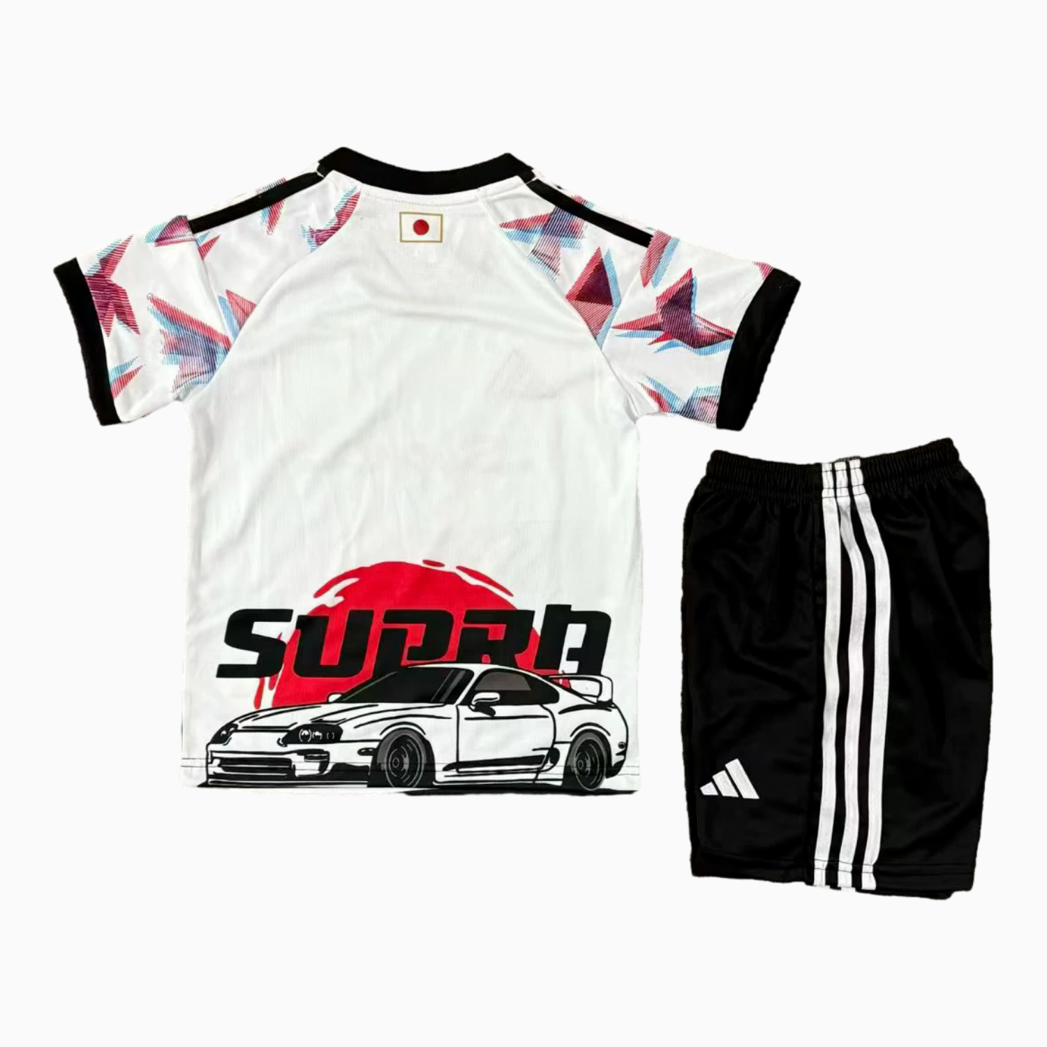 AlphaJersey-Japan 25-26 Black Car White Special Kids Kit