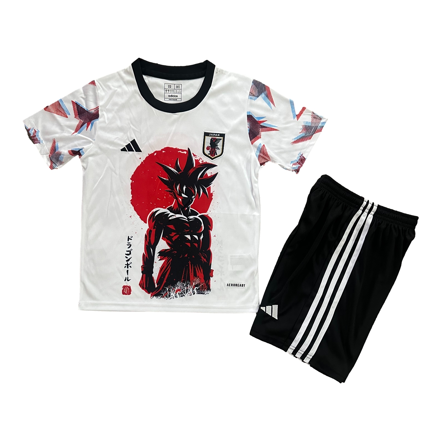AlphaJersey-Japan 25-26 Saiyan At Sunset White Special Kids Kit