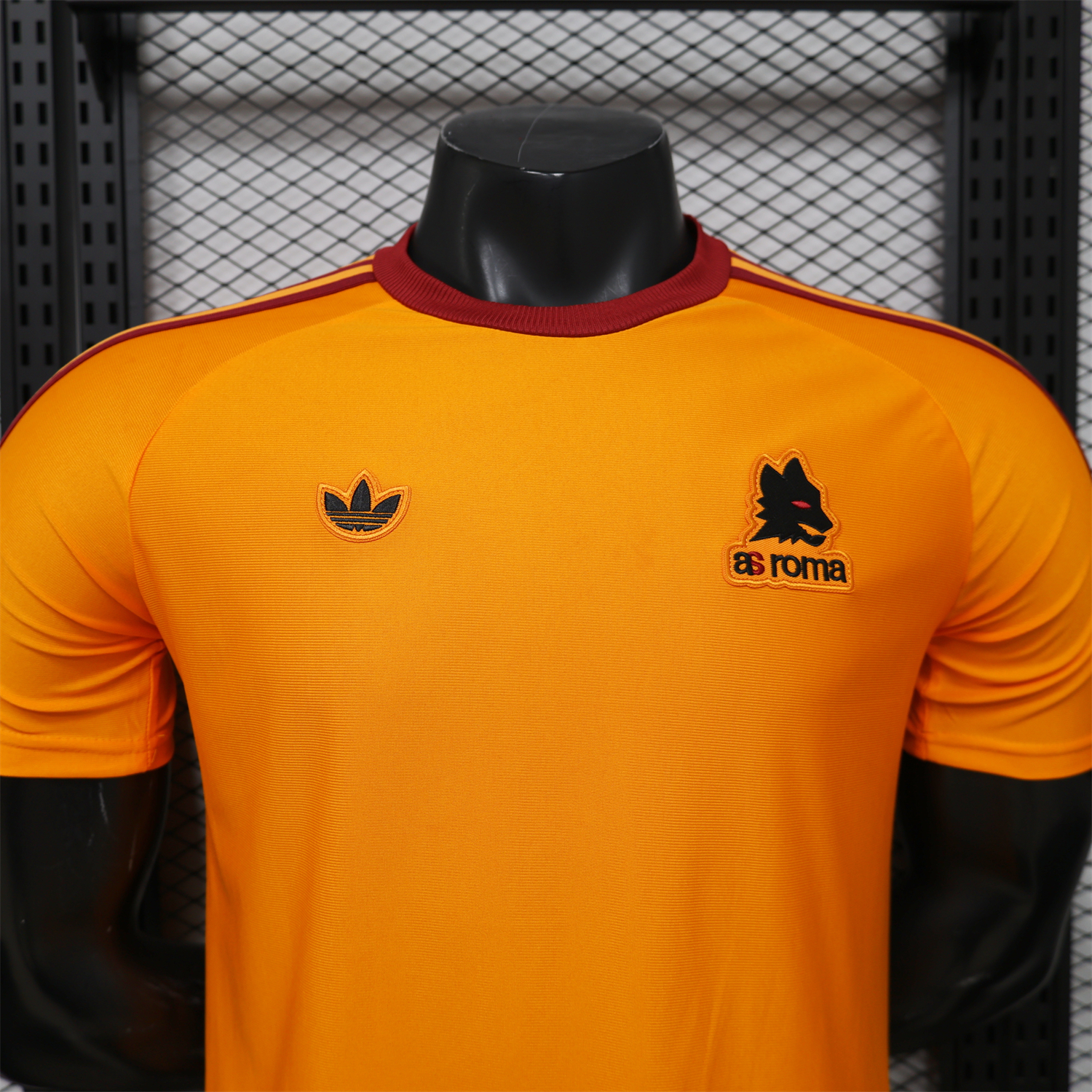 AlphaJersey-AS Roma 25-26 Retro Casual Style Orange Special Jersey - Player Version