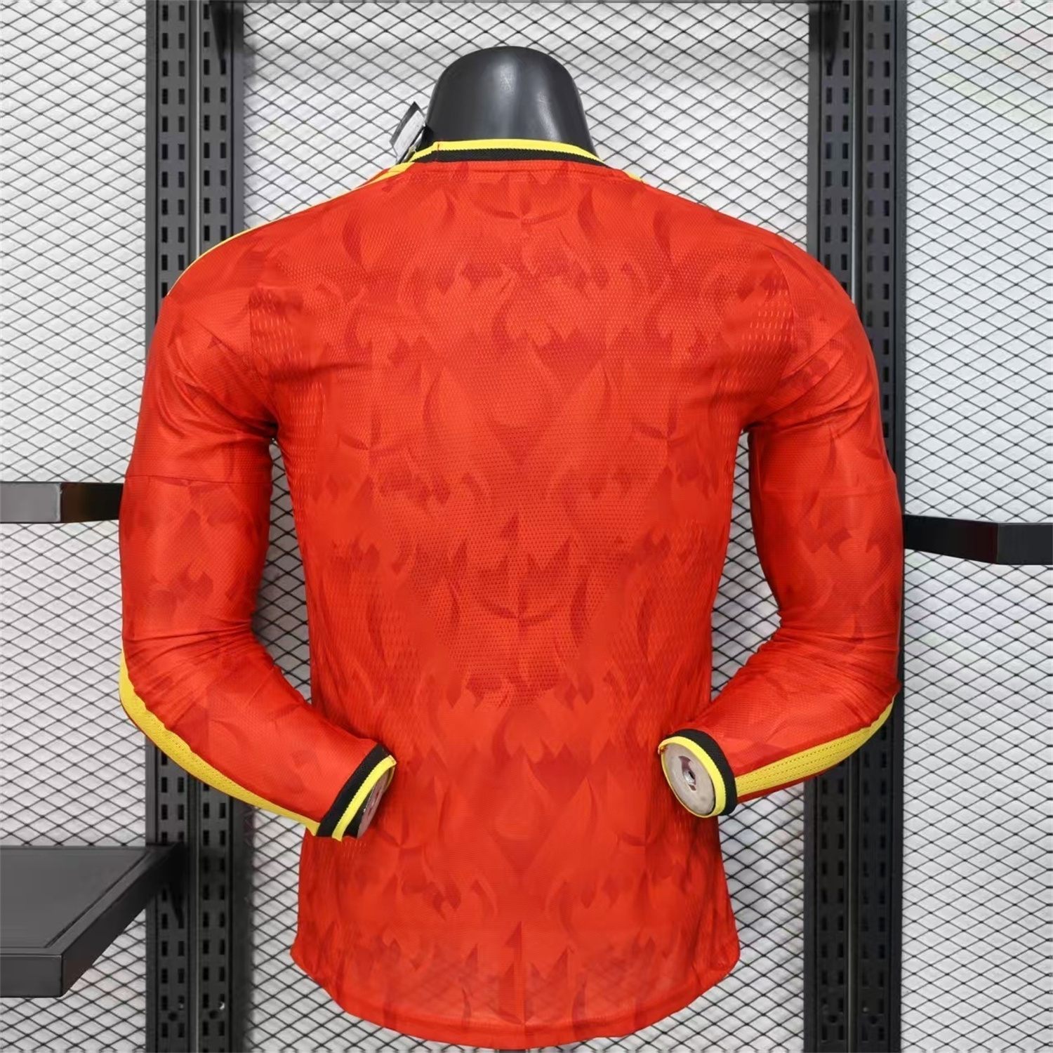 AlphaJersey-Belgium 2026 Home Long Sleeves Jersey - Player Version
