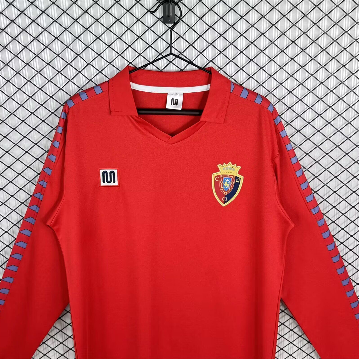AlphaJersey-Retro Osasuna 1983-84 Home Long Sleeves Jersey