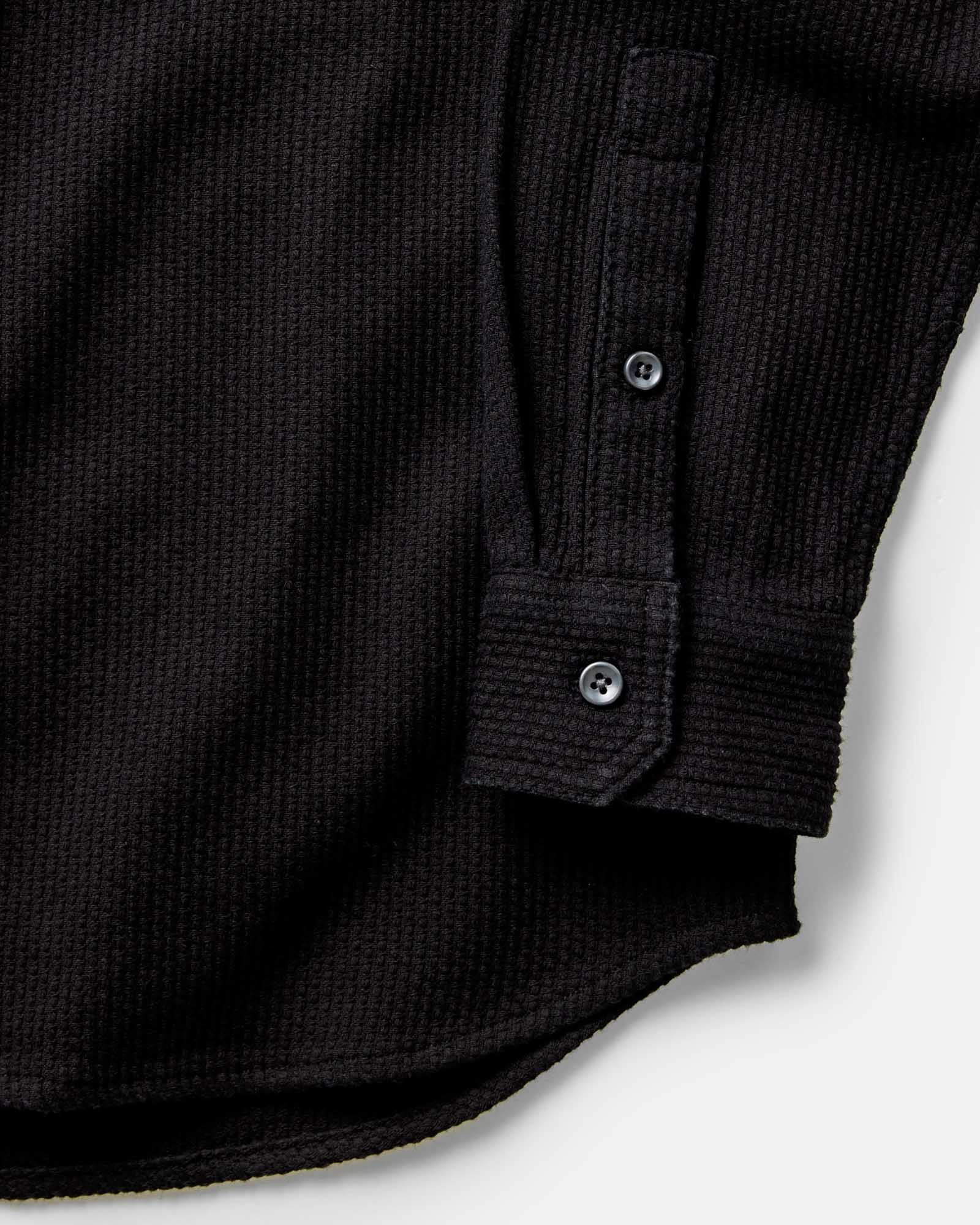 The Utility Shirt in Black Indigo Sashiko | Modern Menswear by yycbvcnbmmnbm