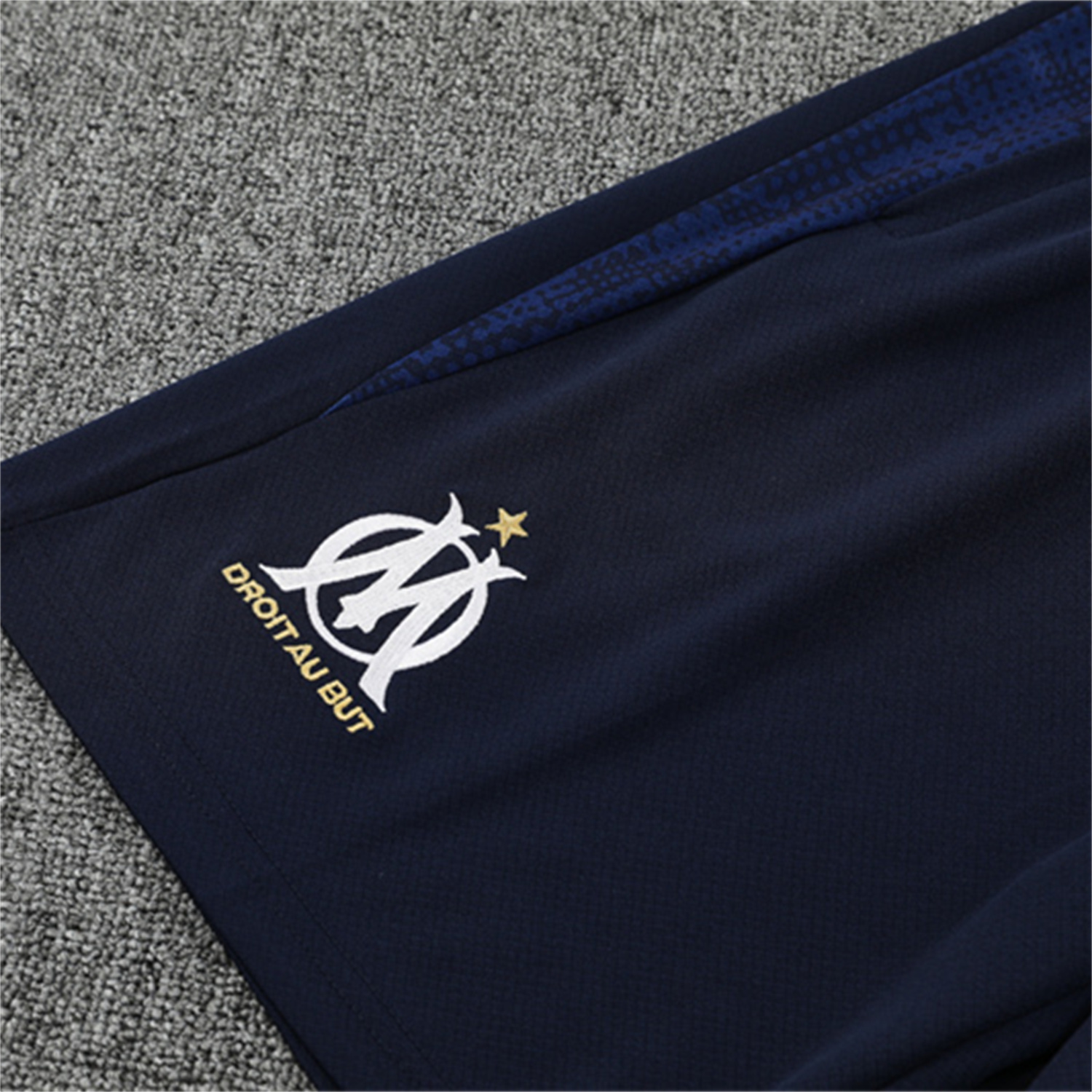 AlphaJersey-Marseille 25-26 Kids Short-Sleeve Training Set - Nattierblue Top & Deep Blue Pants